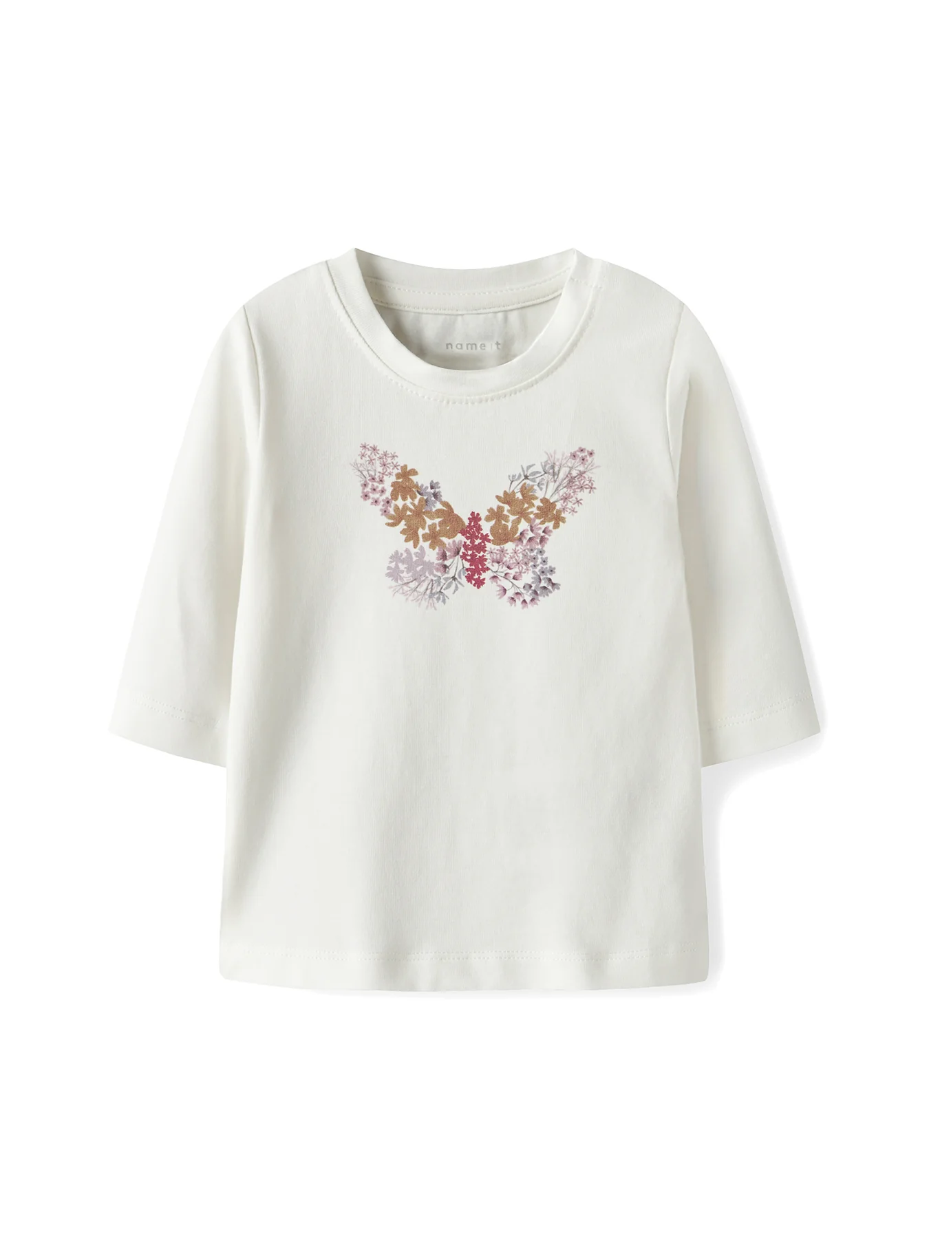 Baby Bussa Long Sleeve Top White