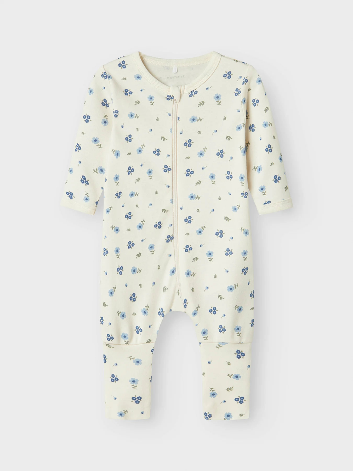 Baby 2 Pack Zip Sleepsuits Floral - Image 2