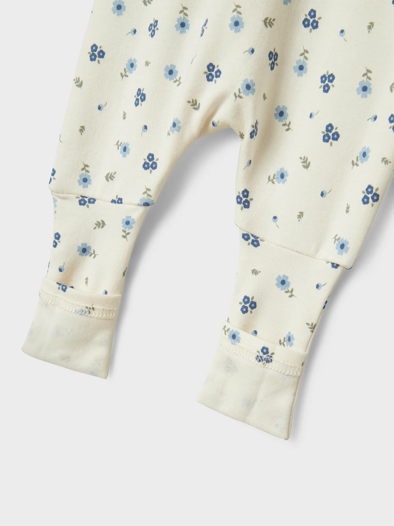 Baby 2 Pack Zip Sleepsuits Floral - Image 3