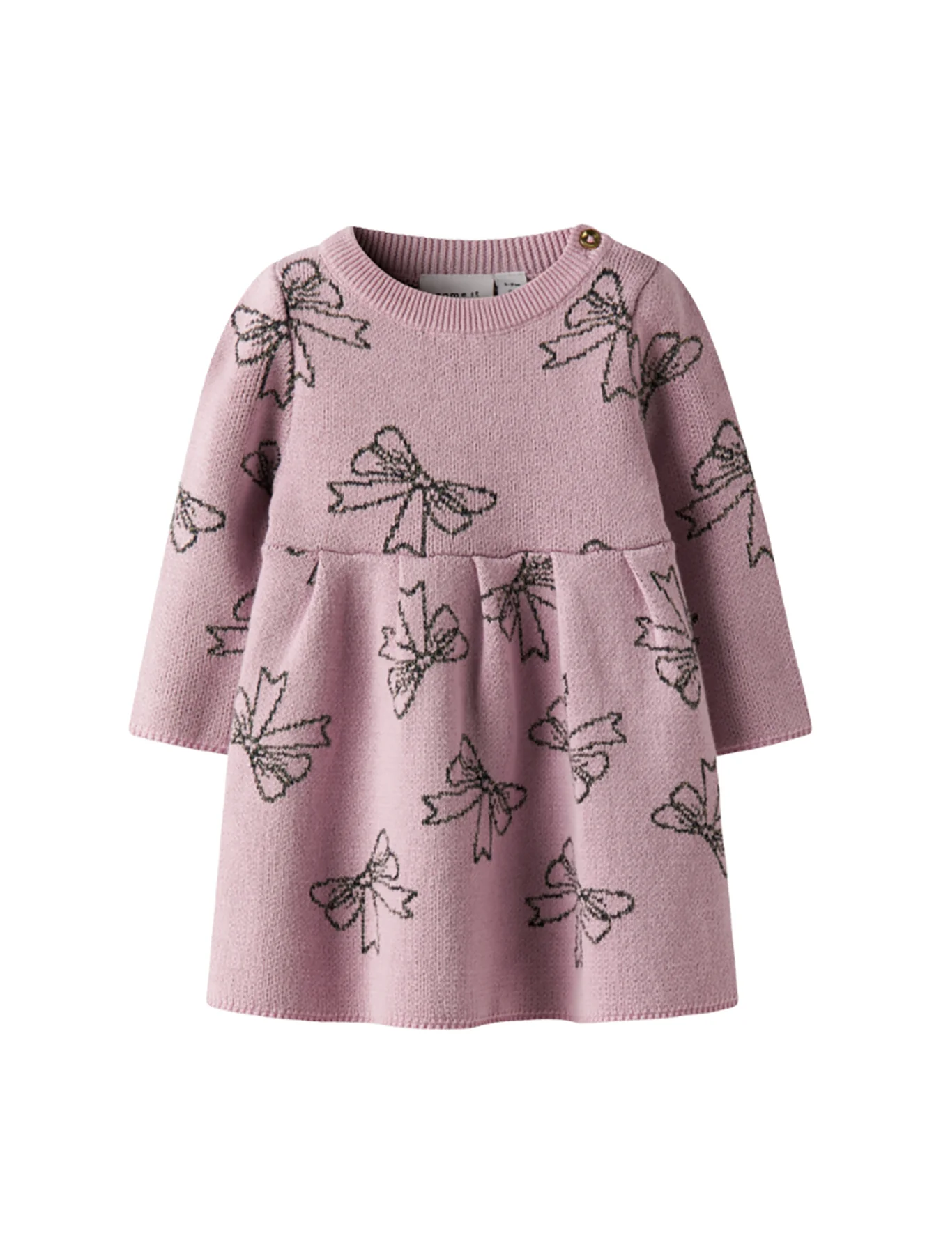 Baby Rebowe Knit Dress Blush