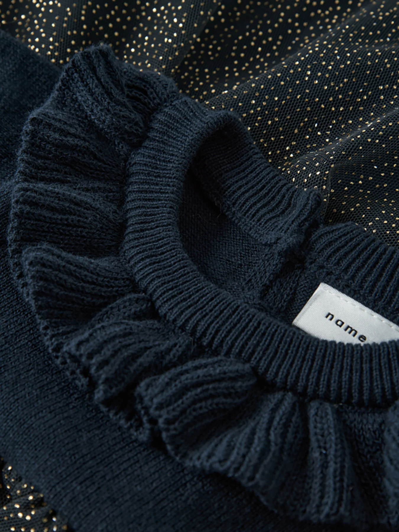 Baby Frolia Knit Dress Navy Blazer - Image 2