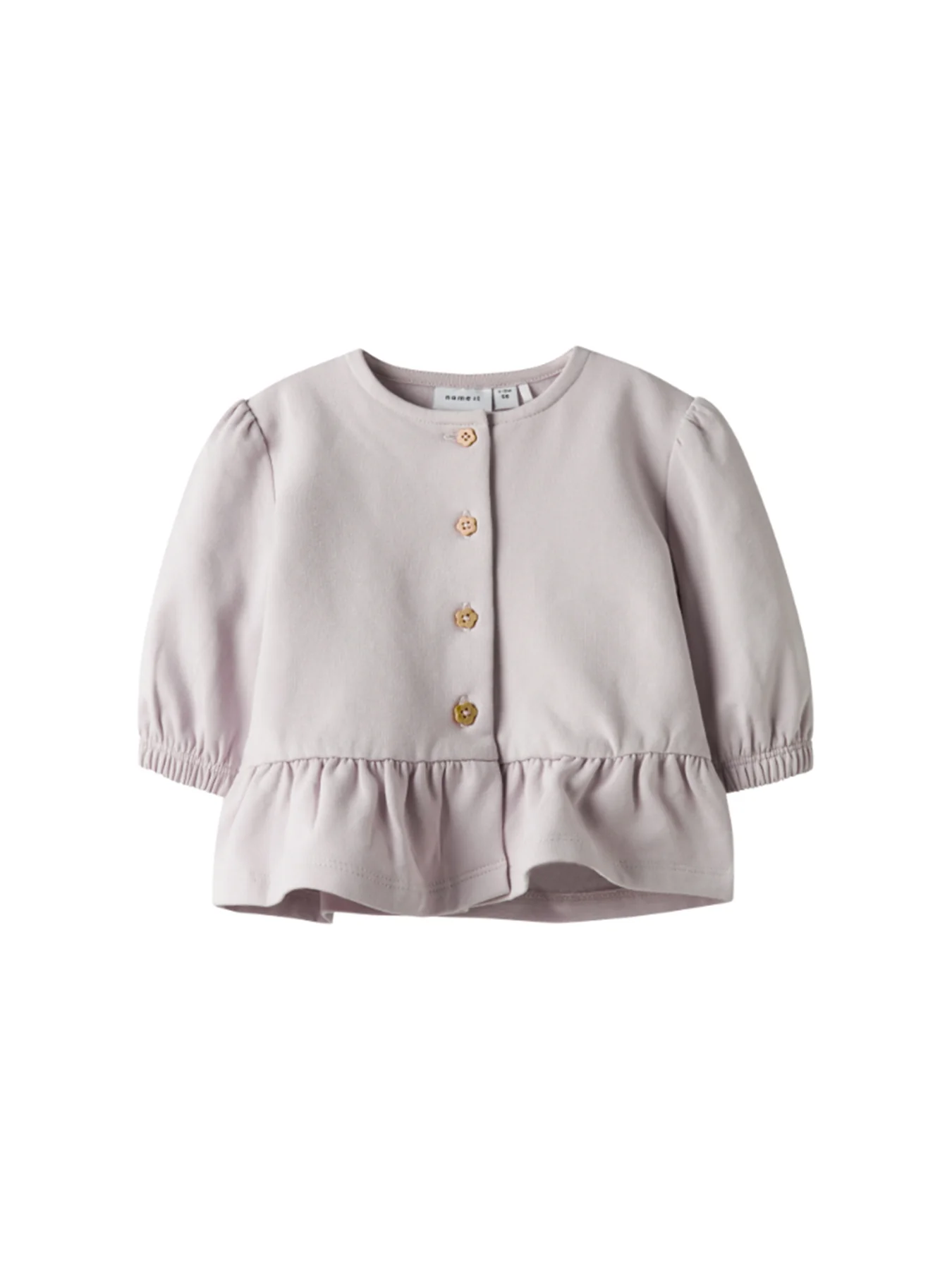 Baby Tilla Sweat Cardigan Lilac