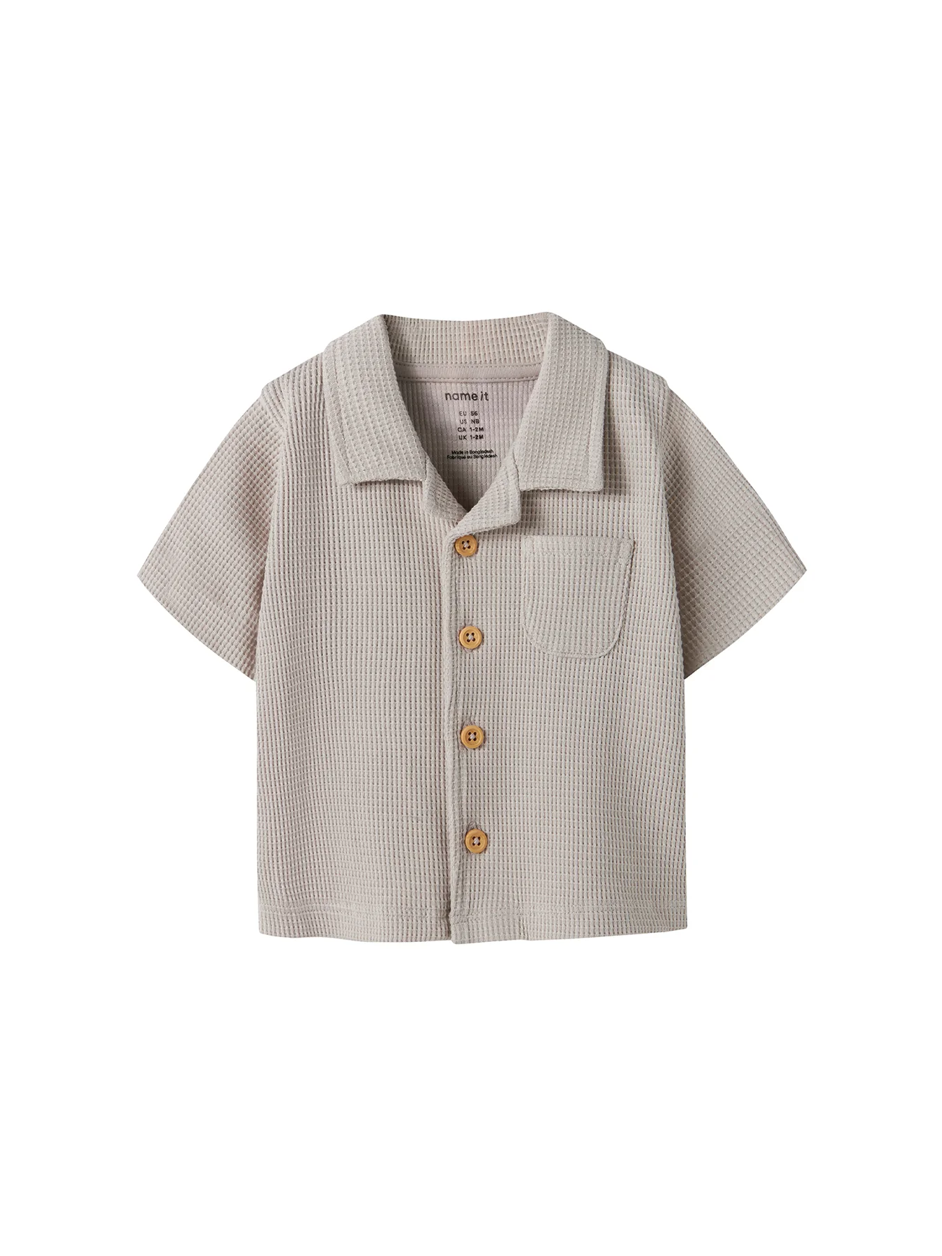Baby Husk Short Sleeve Shirt Beige