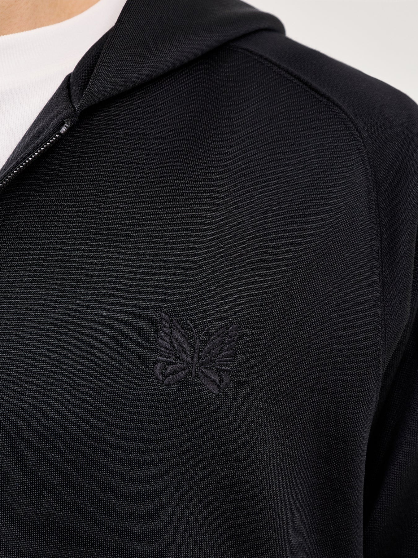 Zipped Hoodie Black - Image 3