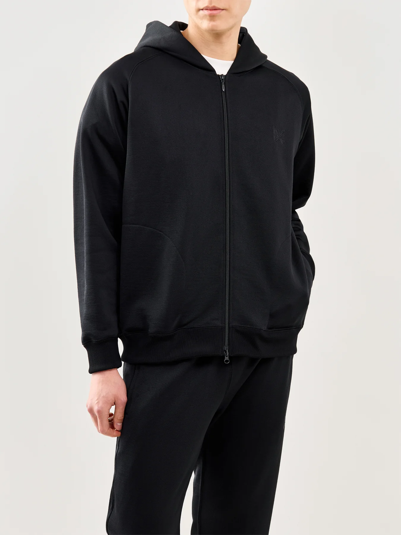 Zipped Hoodie Black - Image 4
