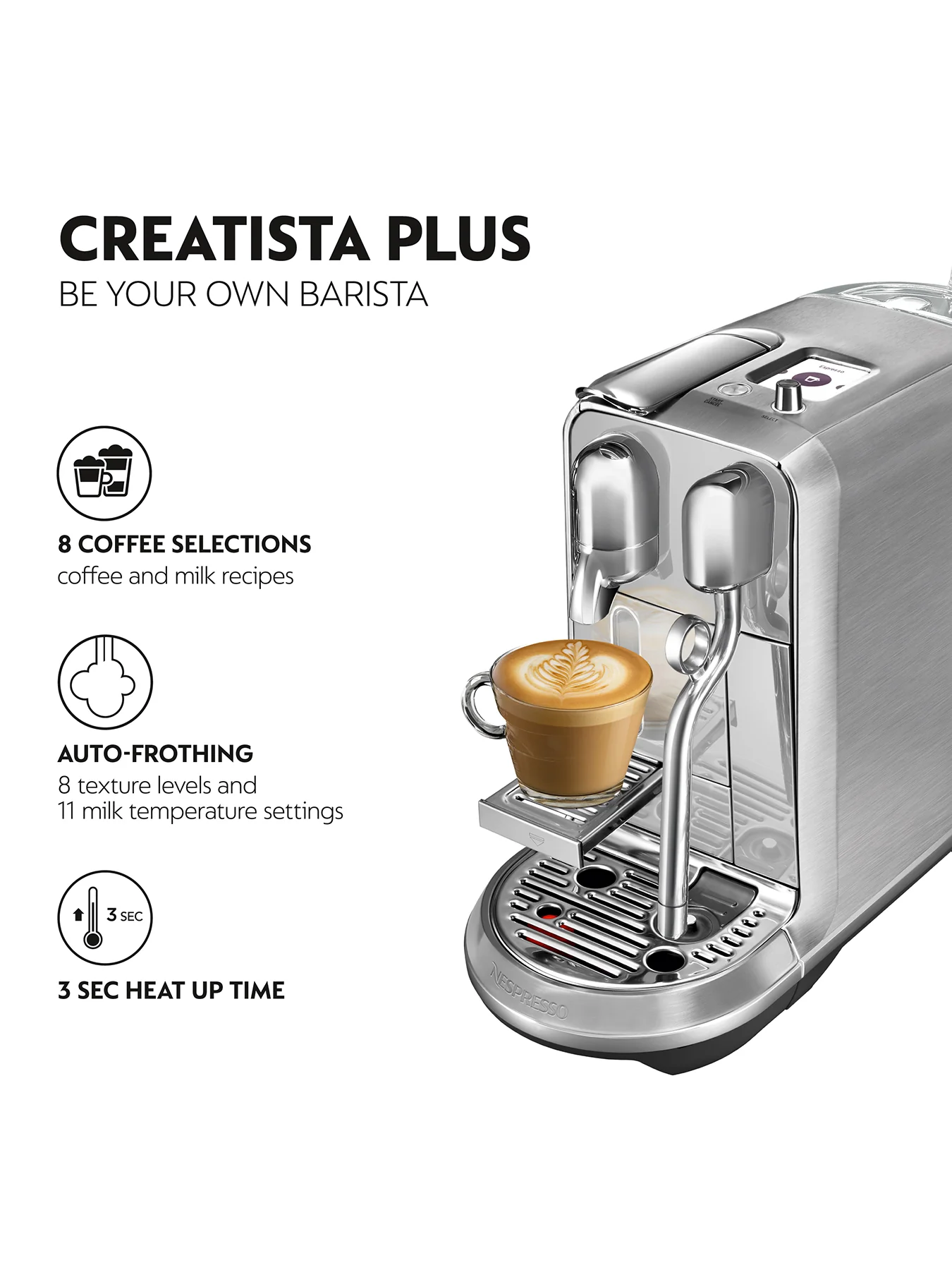 Creatista Plus Coffee Machine Stainless Steel - Image 3