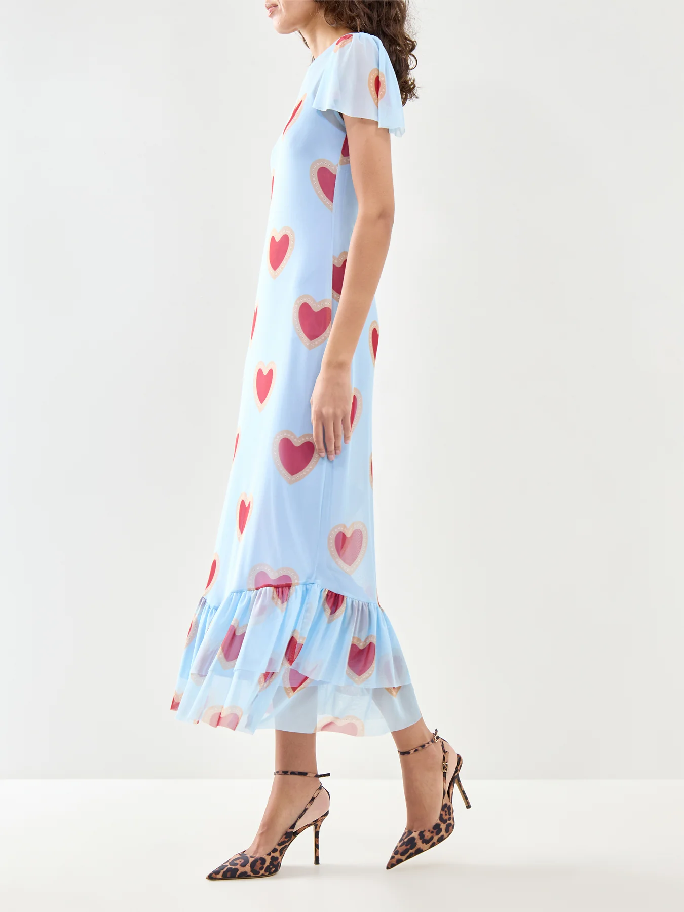 Heart Katie Mesh Dress Blue - Image 4