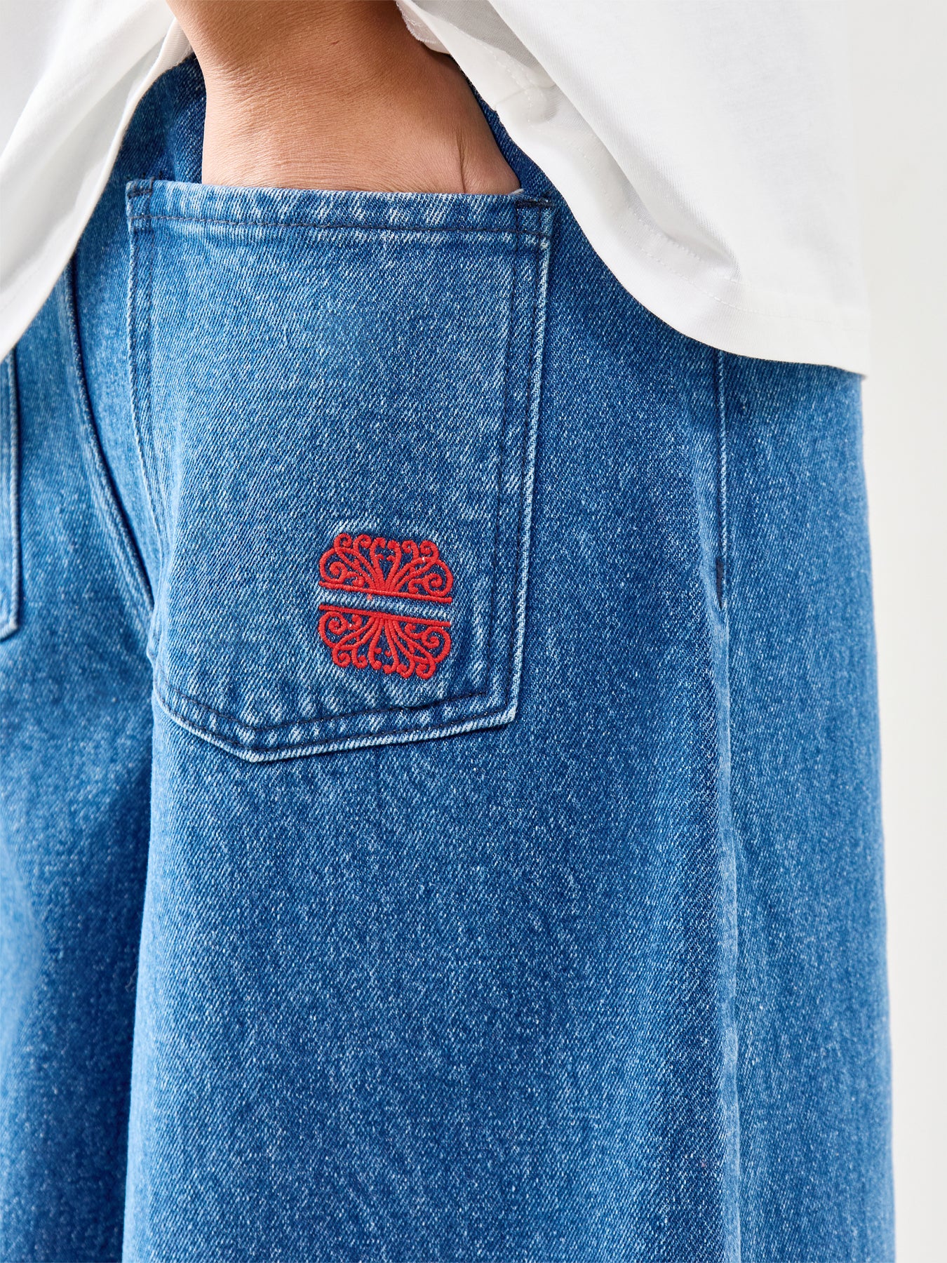 Palazzo Jan Jeans Blue - Image 3
