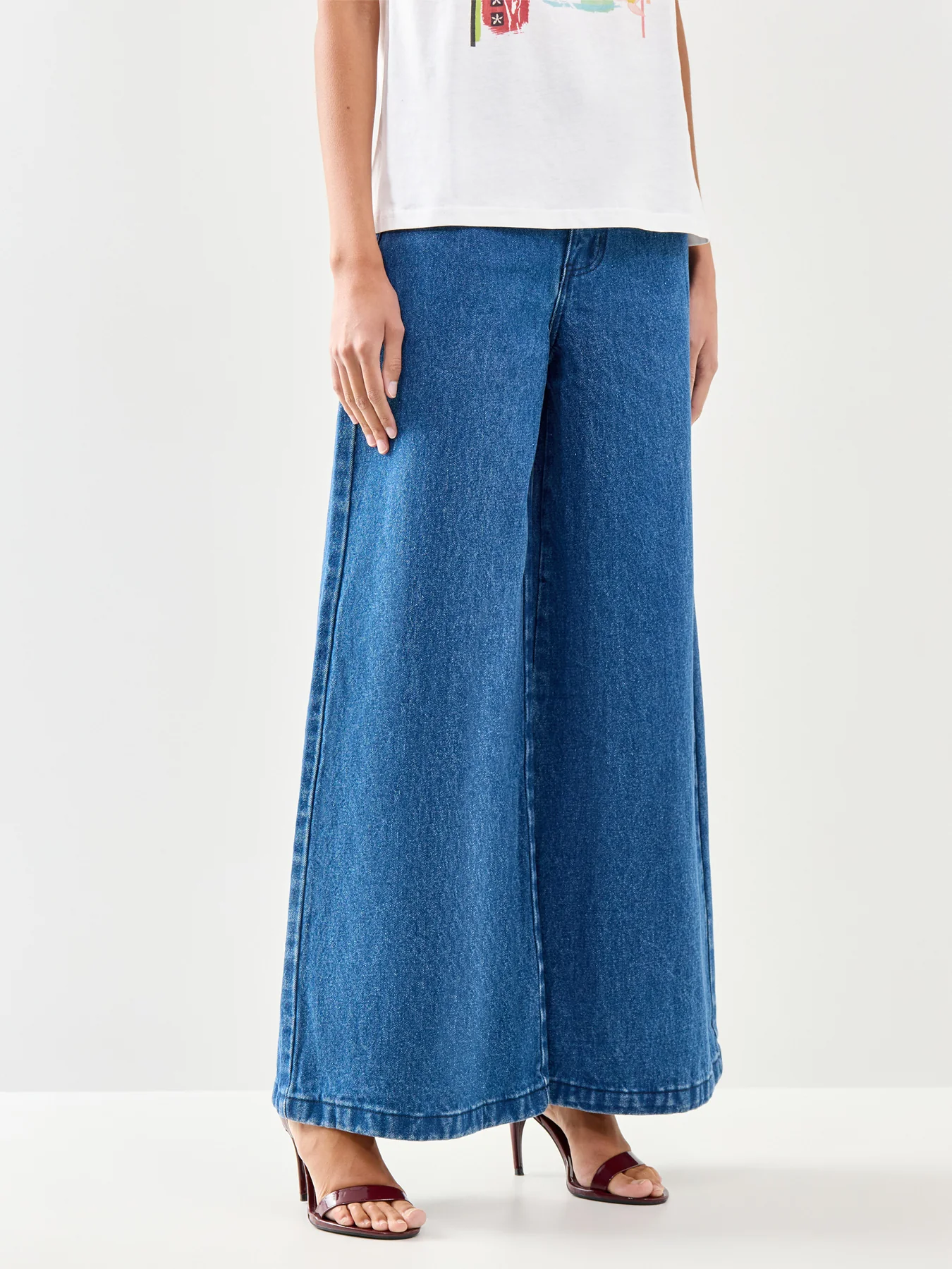 Palazzo Jan Jeans Blue - Image 4