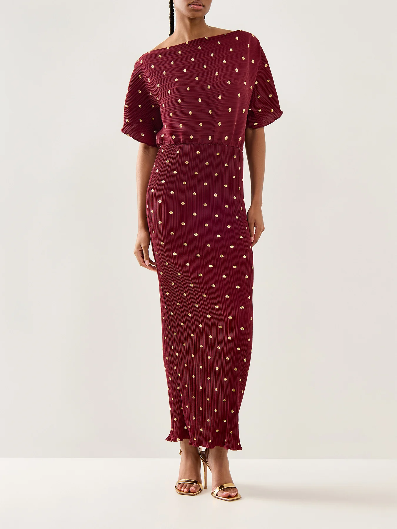 Tilly Midi Dress Red - Image 4