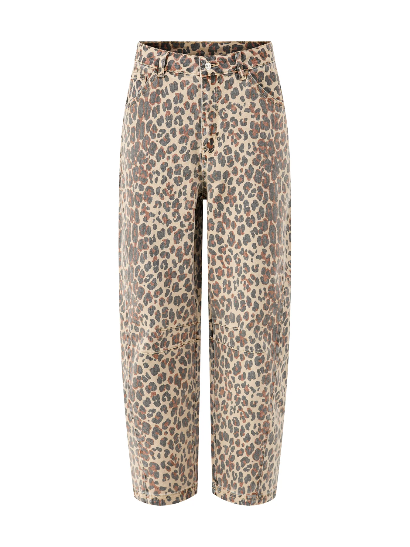 Barrel Jeans Leopard print