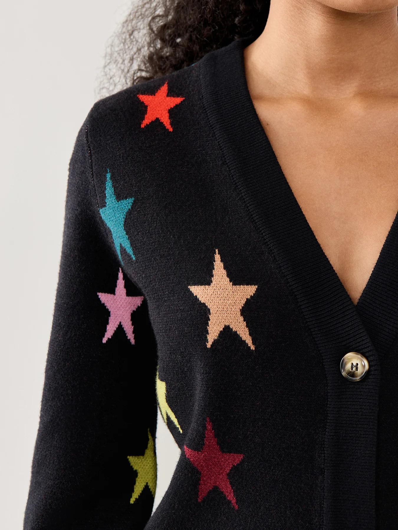 Star Cardigan Black - Image 3