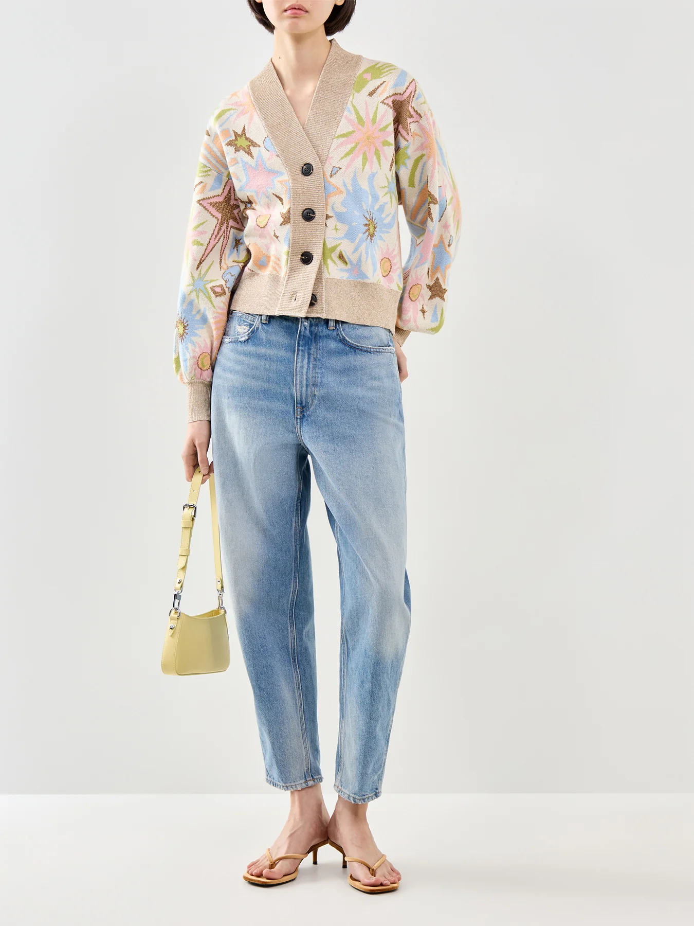 Star Jacquard Knit Bomber - Image 2