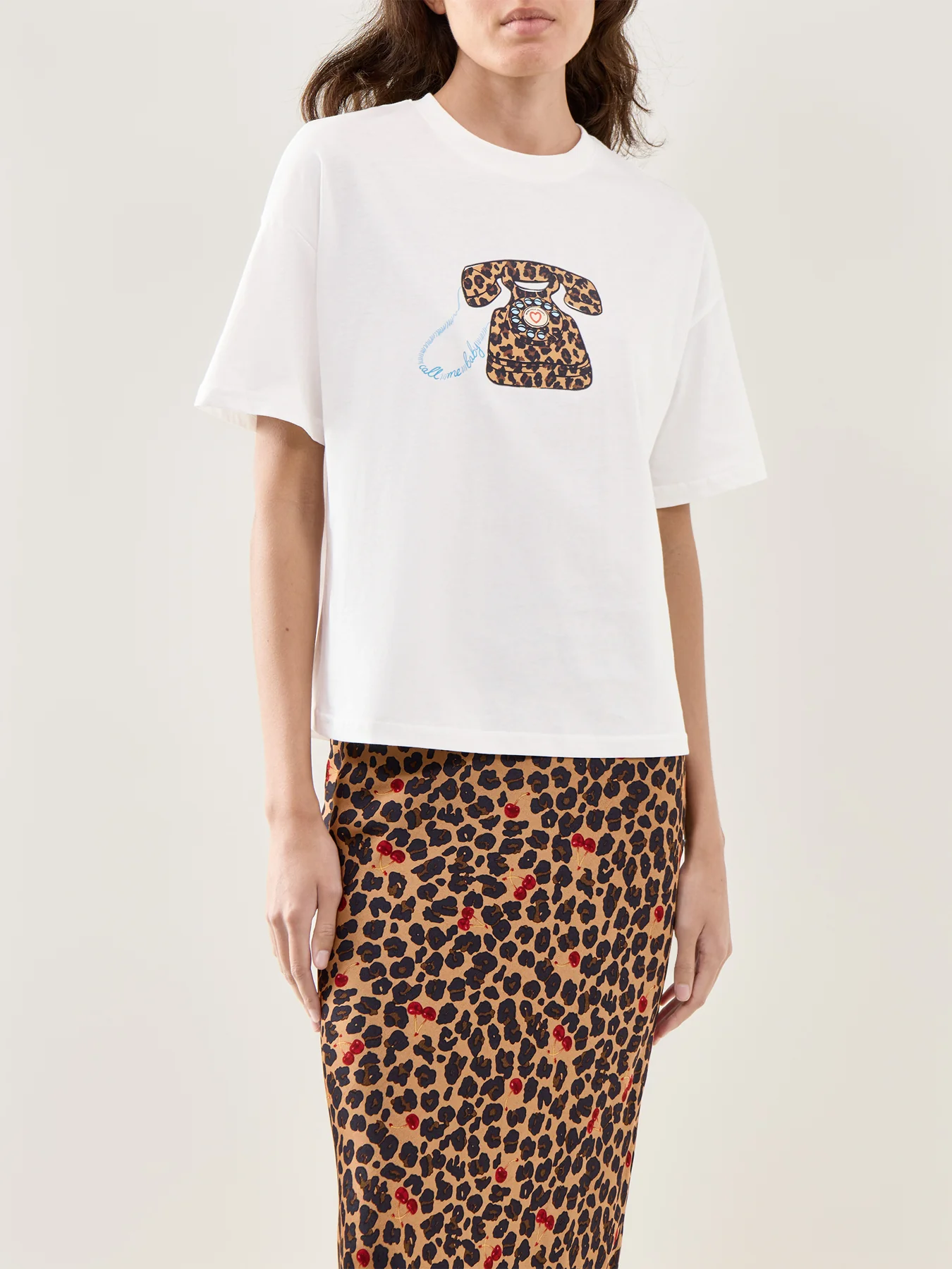 Call Me Boxy Cotton T-Shirt White - Image 4