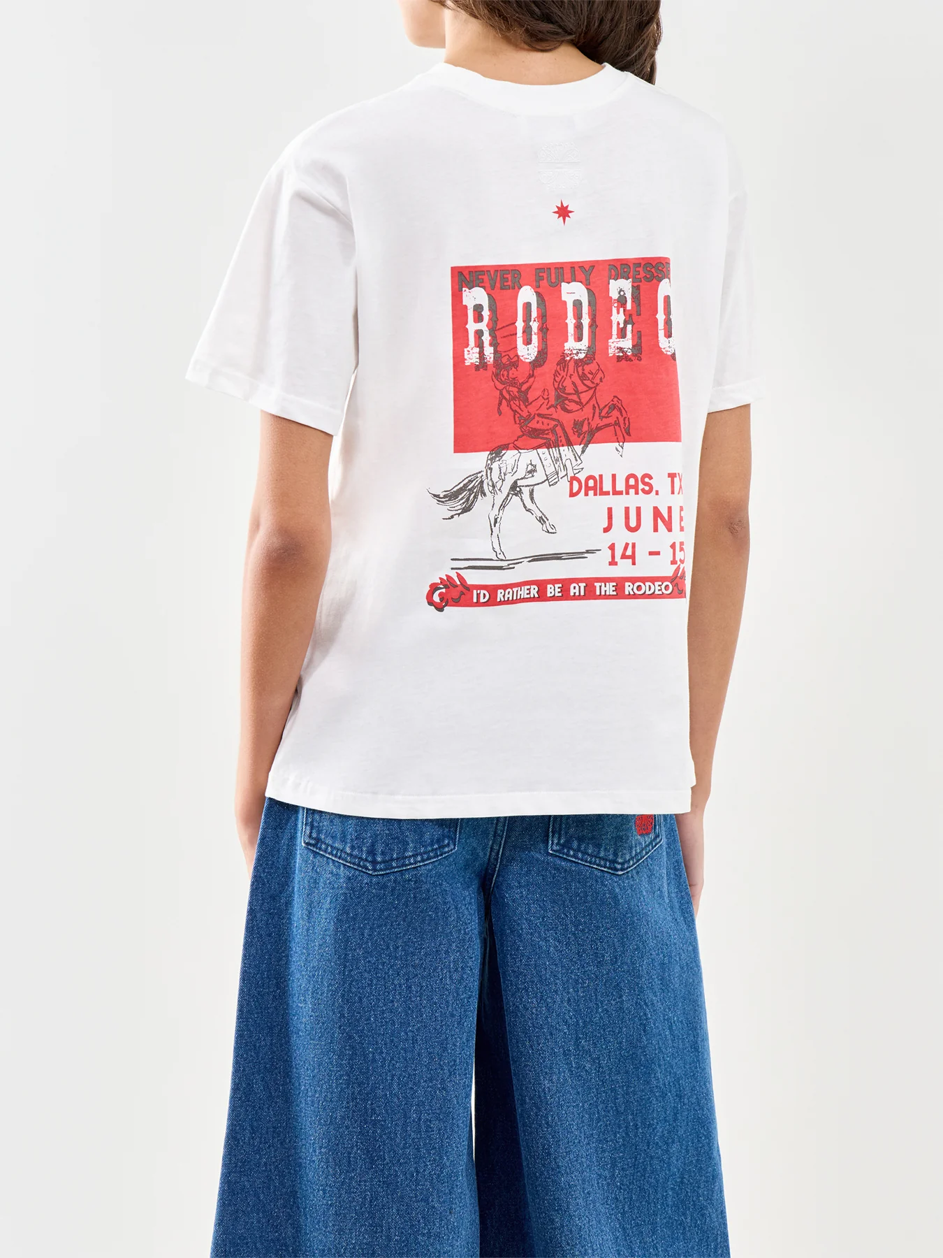 White Rodeo Graphic T-Shirt White - Image 5