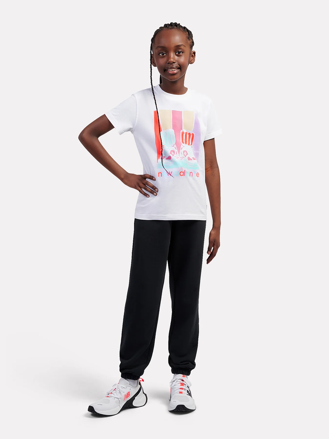 Girls’ Colourblock Shoe Graphic Tee Multi - Image 2