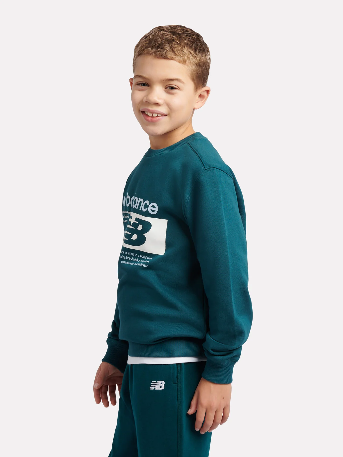 Kids' Players Graphic Sweatshirt Green - Image 7