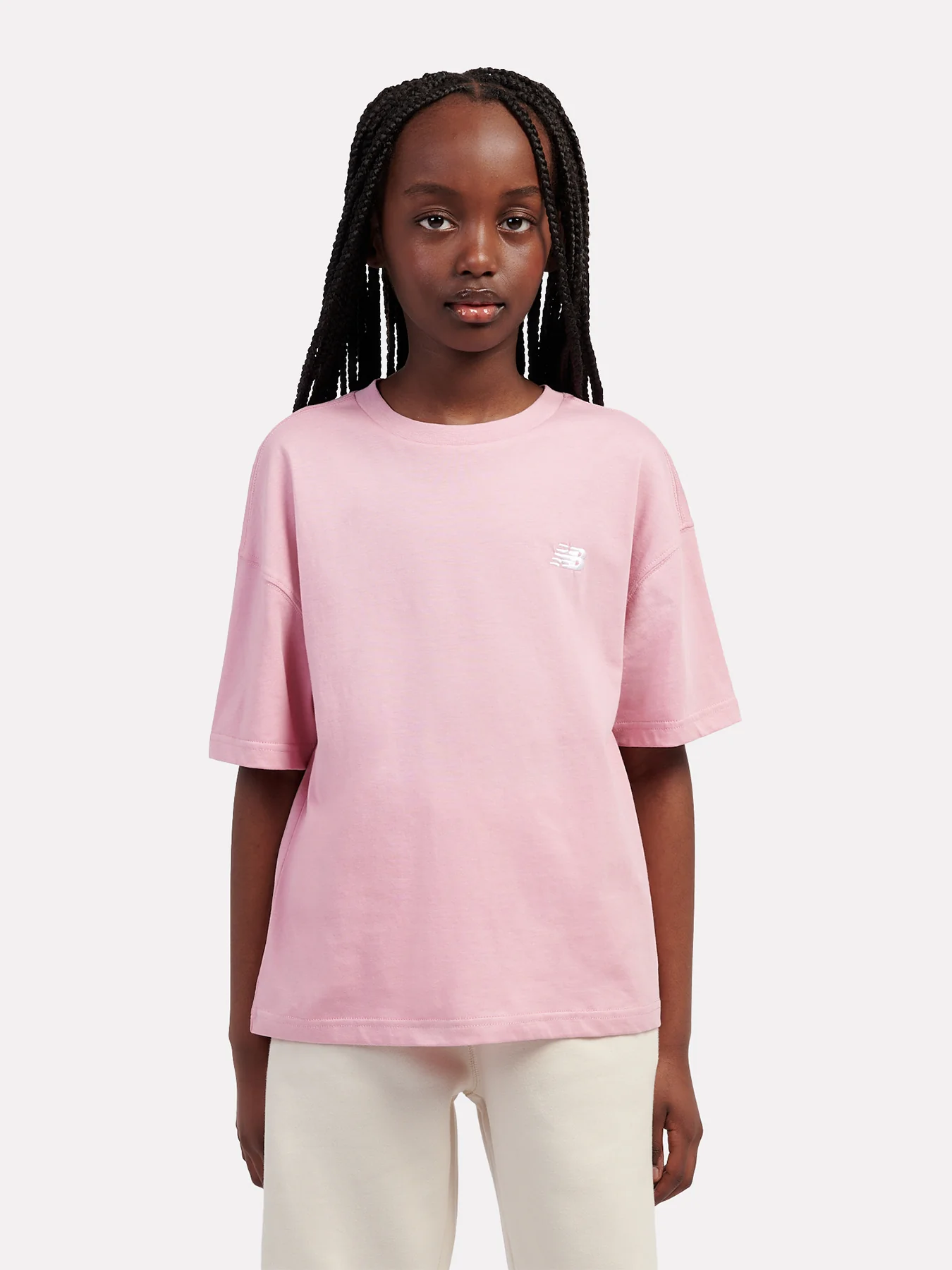 Kids' Small Logo Jersey T-Shirt Pink - Image 2