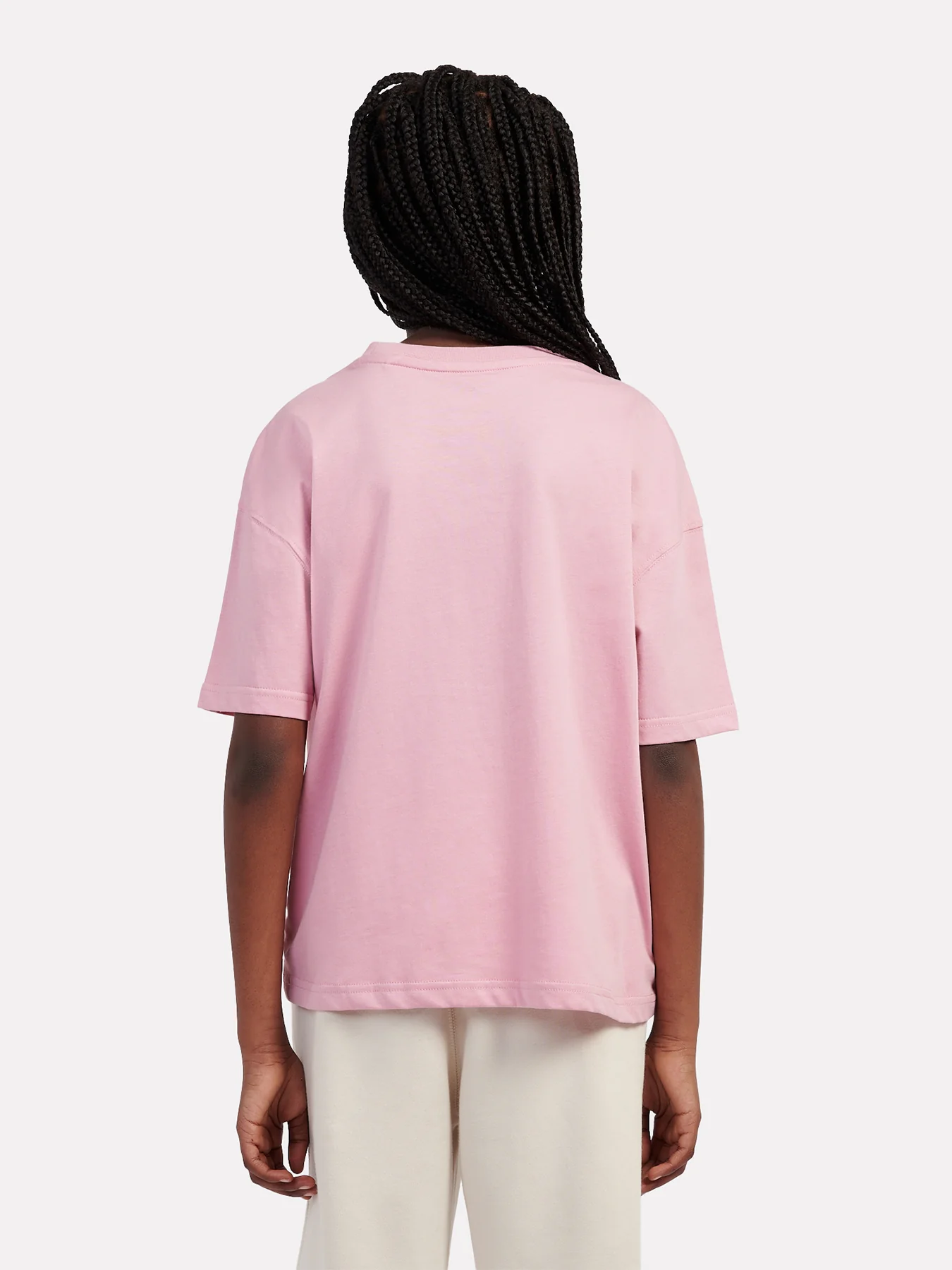 Kids' Small Logo Jersey T-Shirt Pink - Image 4