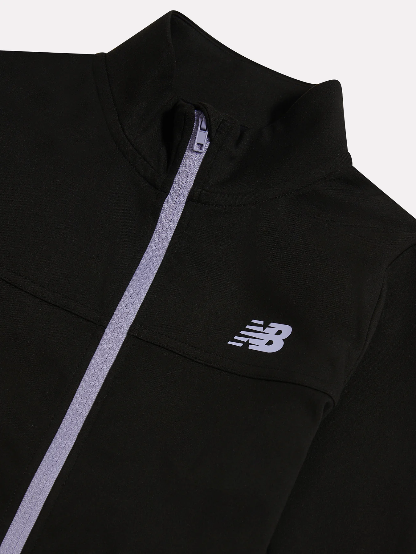 Kids' Performance Full Zip Funnel Top Black - Image 3