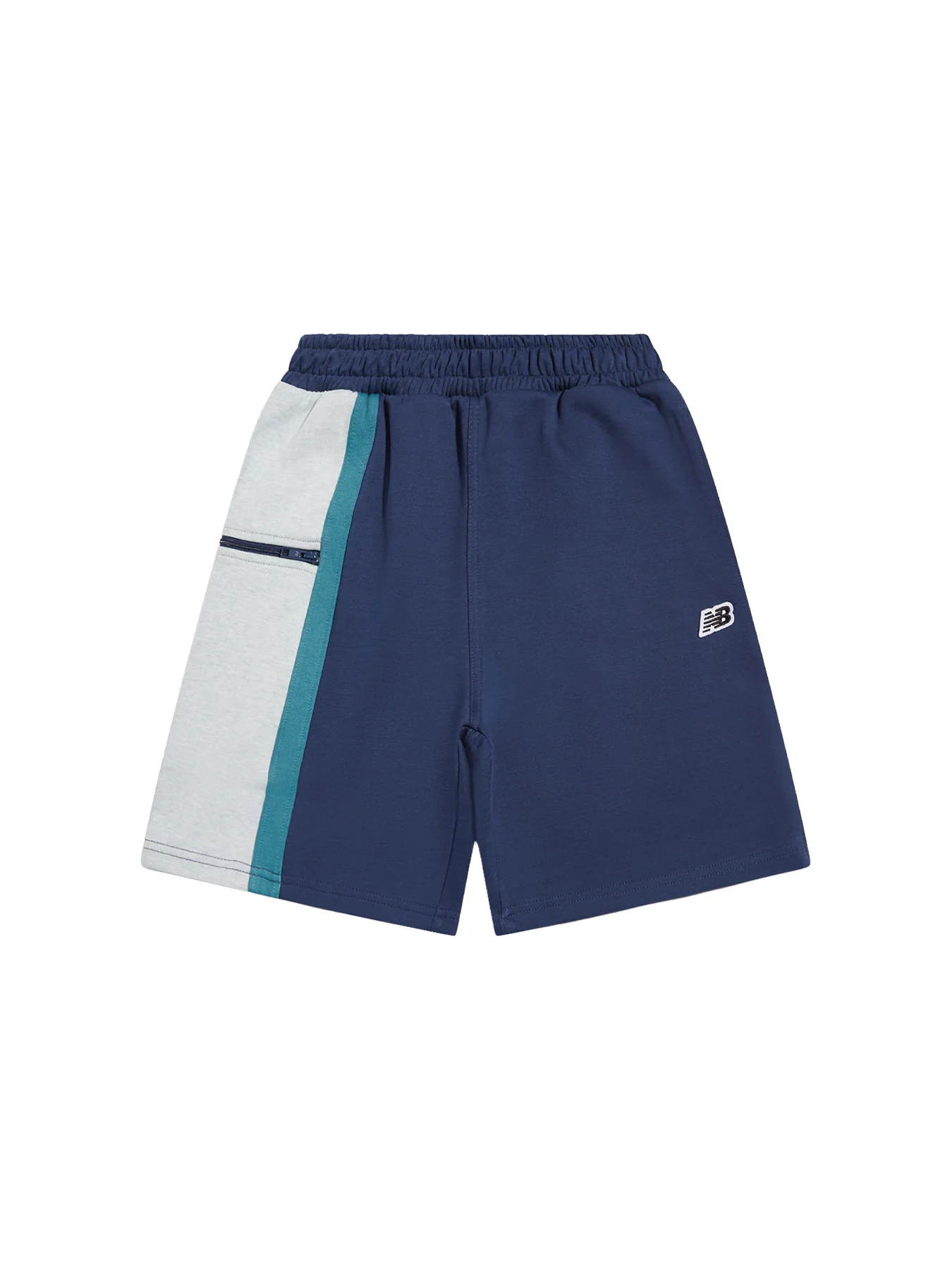 Kids' Premium Panelled Shorts Navy - Image 5