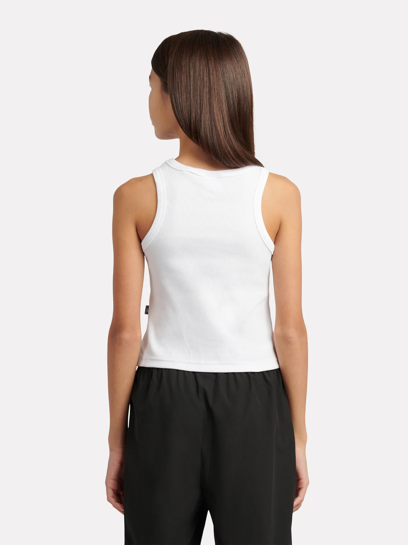 Kids' Rib Vest Bright White - Image 3