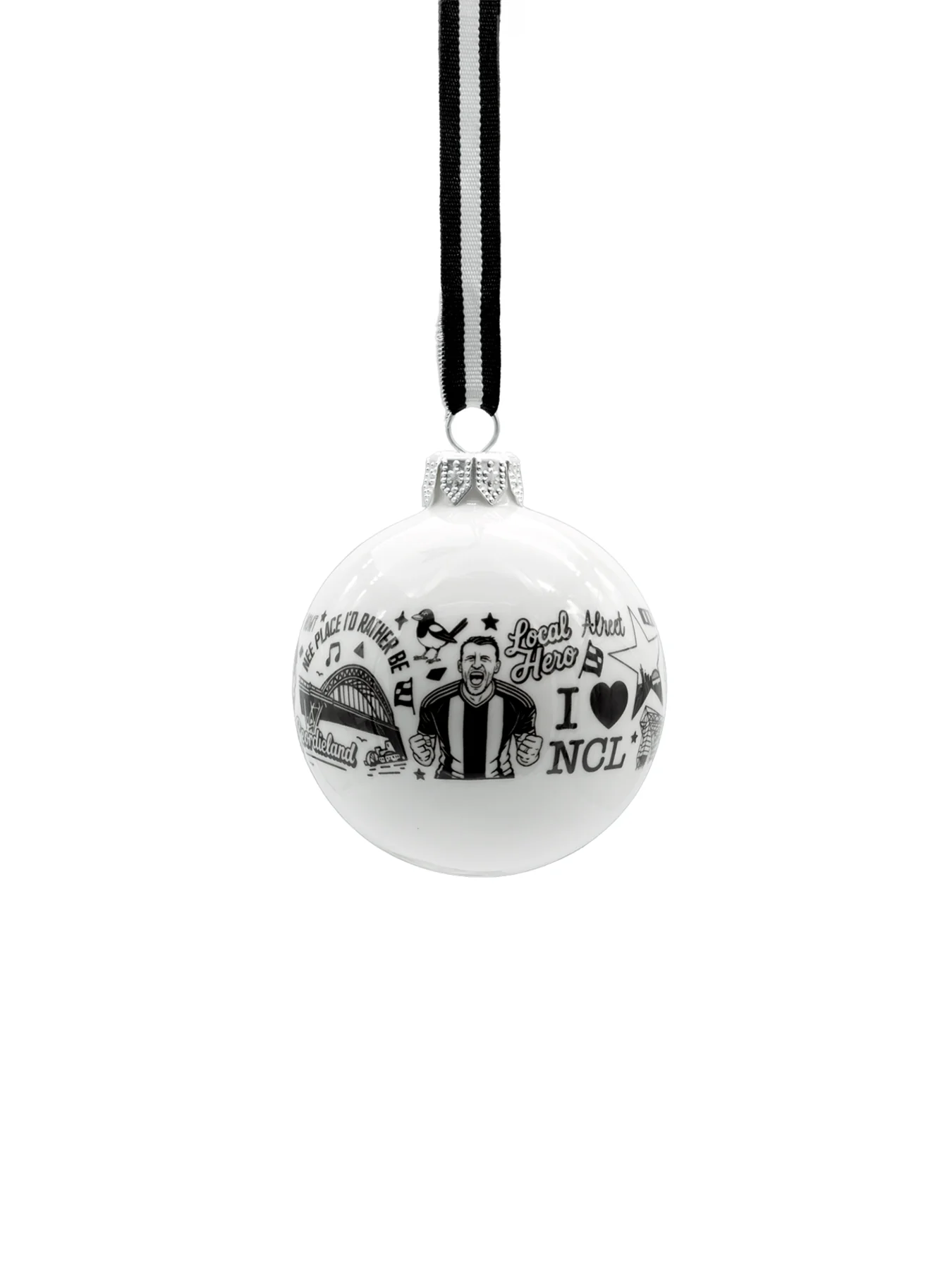 Newcastle Repeat Fine Bone China Bauble - Image 2