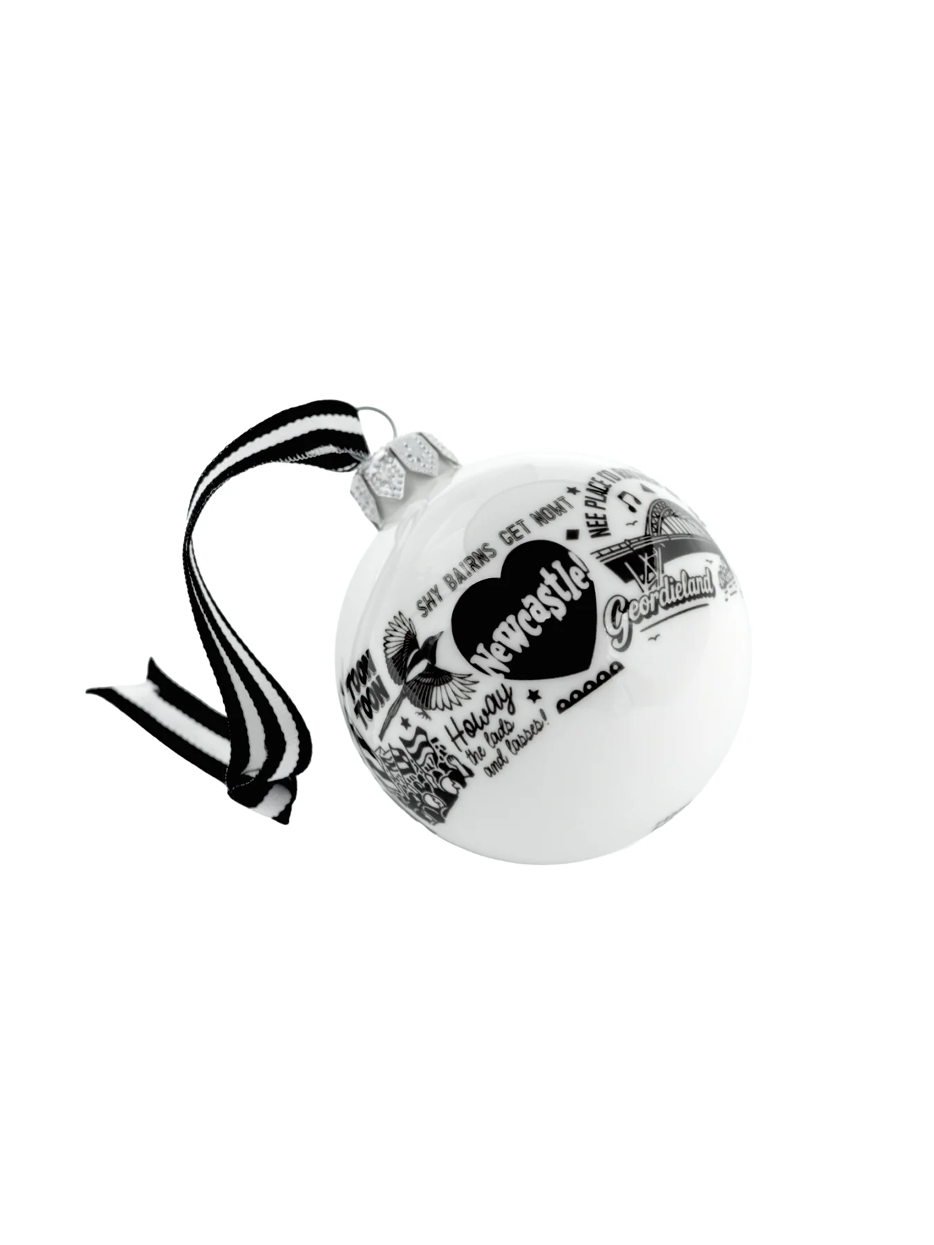 Newcastle Repeat Fine Bone China Bauble - Image 4
