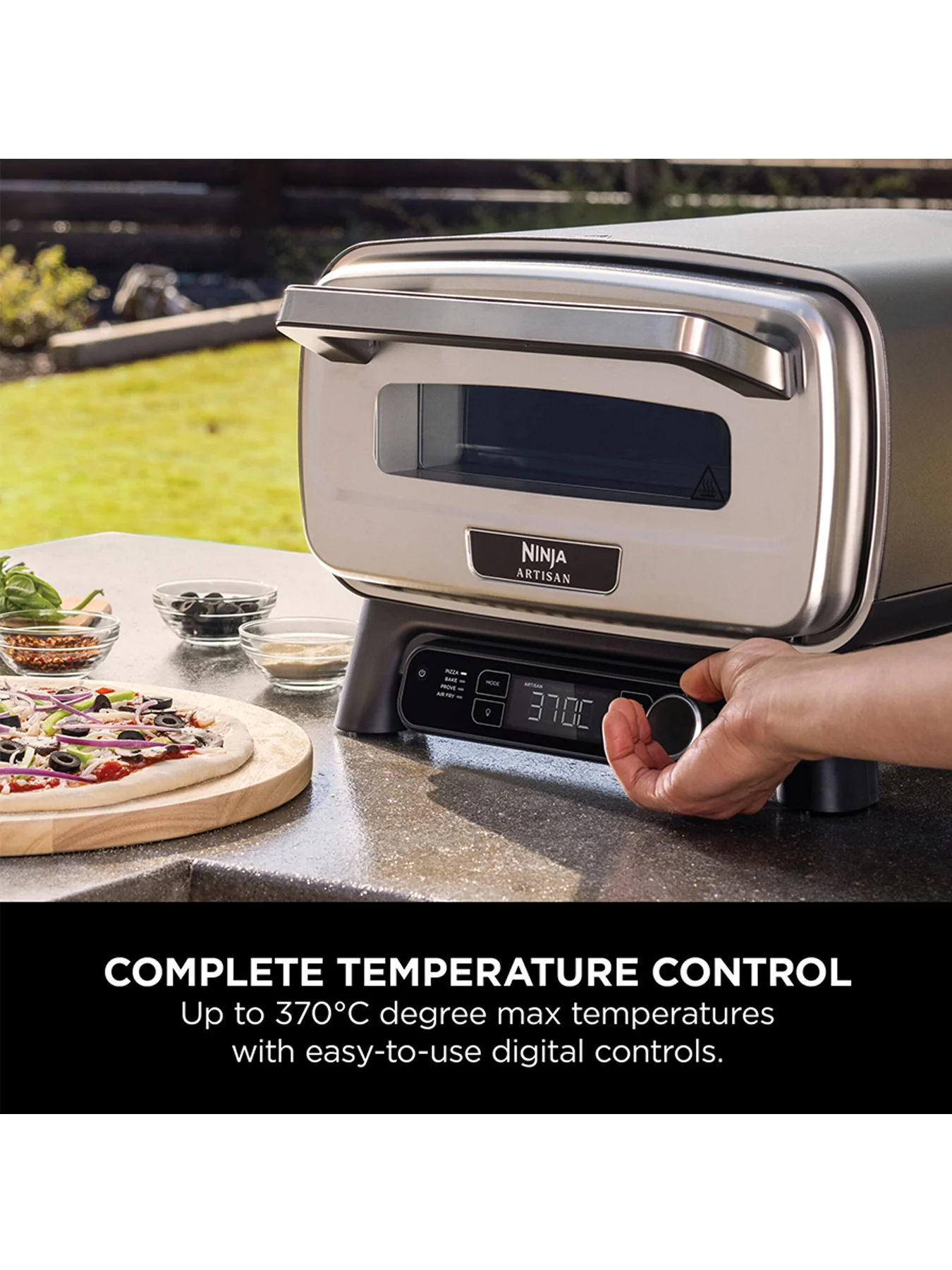 Artisan Outdoor Pizza and Air Fry Oven Grey - Image 3