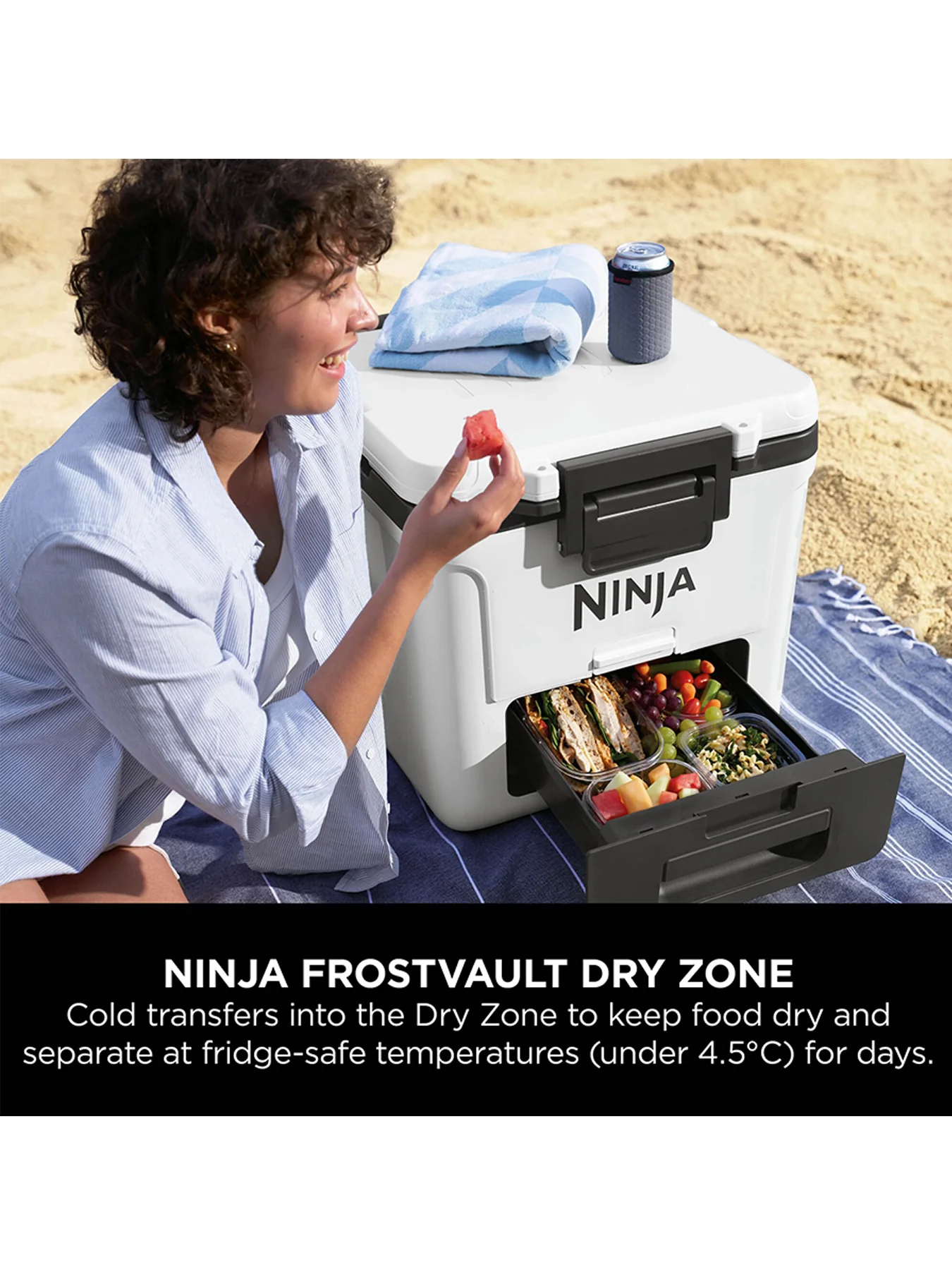 FrostVault Wheeled Cooler 30QT White - Image 7