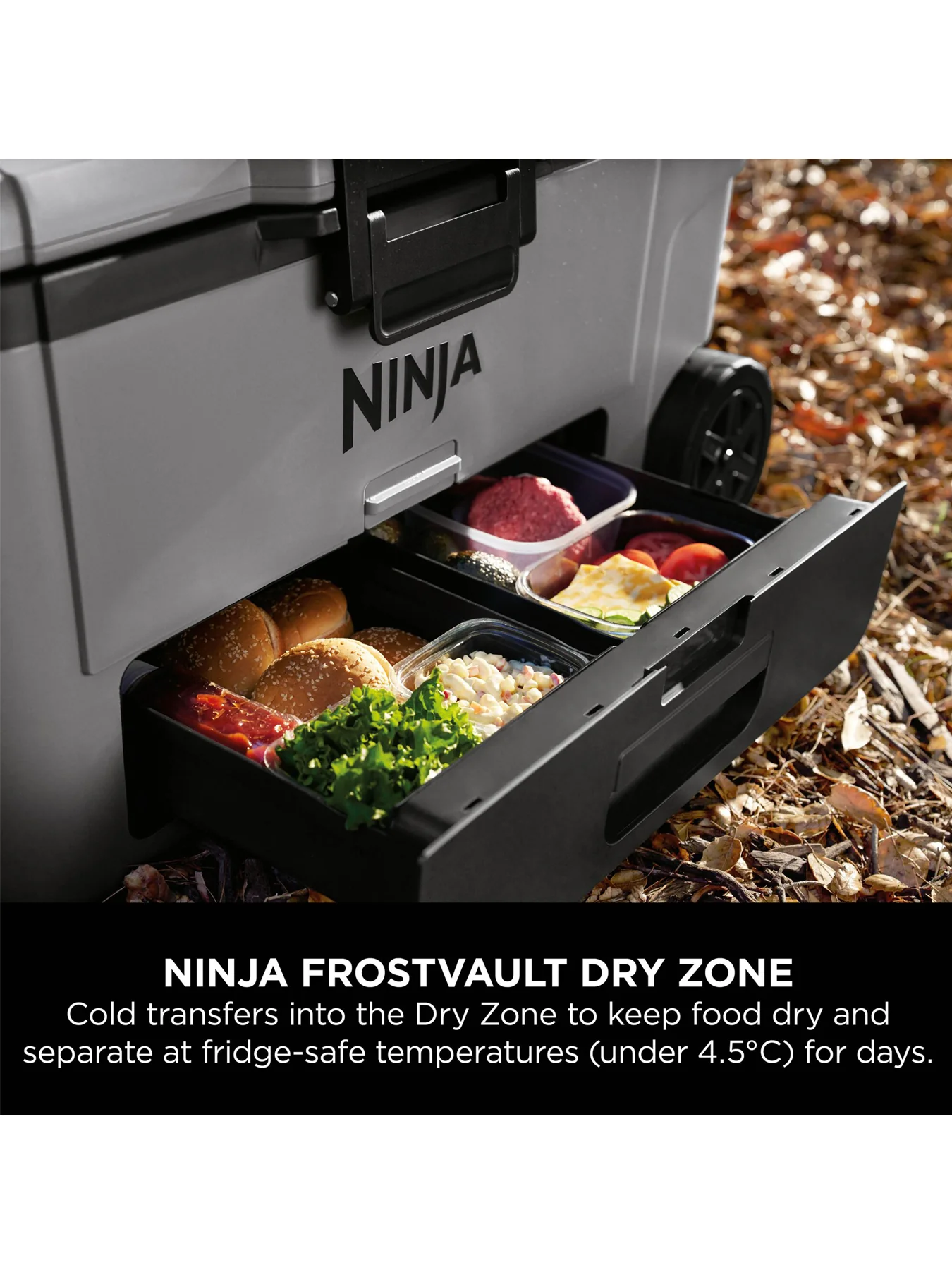 FrostVault Wheeled Cooler 65QT Grey - Image 3