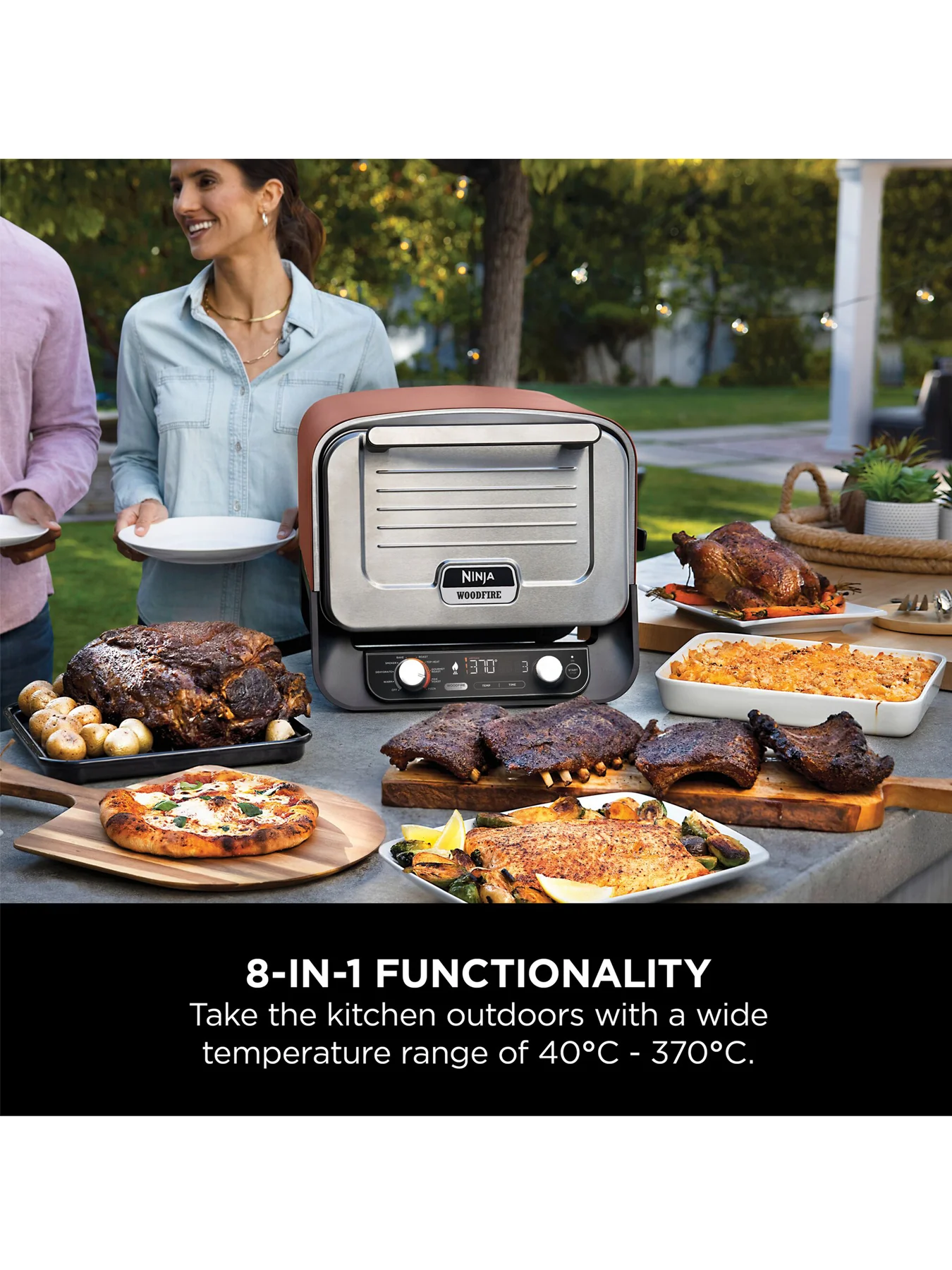 Woodfire Electric Outdoor Oven Terracotta - Image 4
