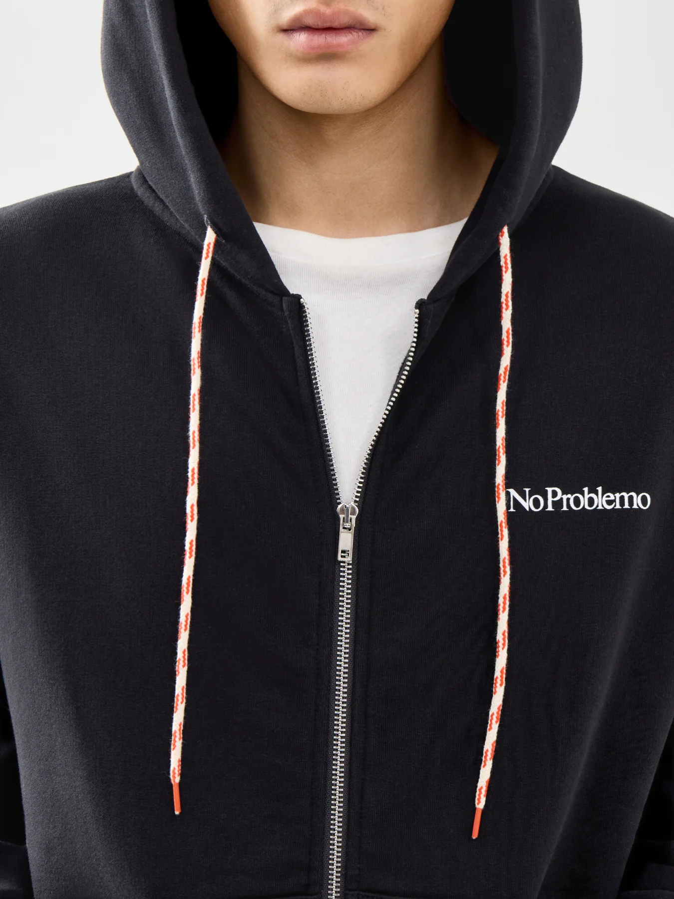 Mini Problemo Zip Hoodie Black - Image 3