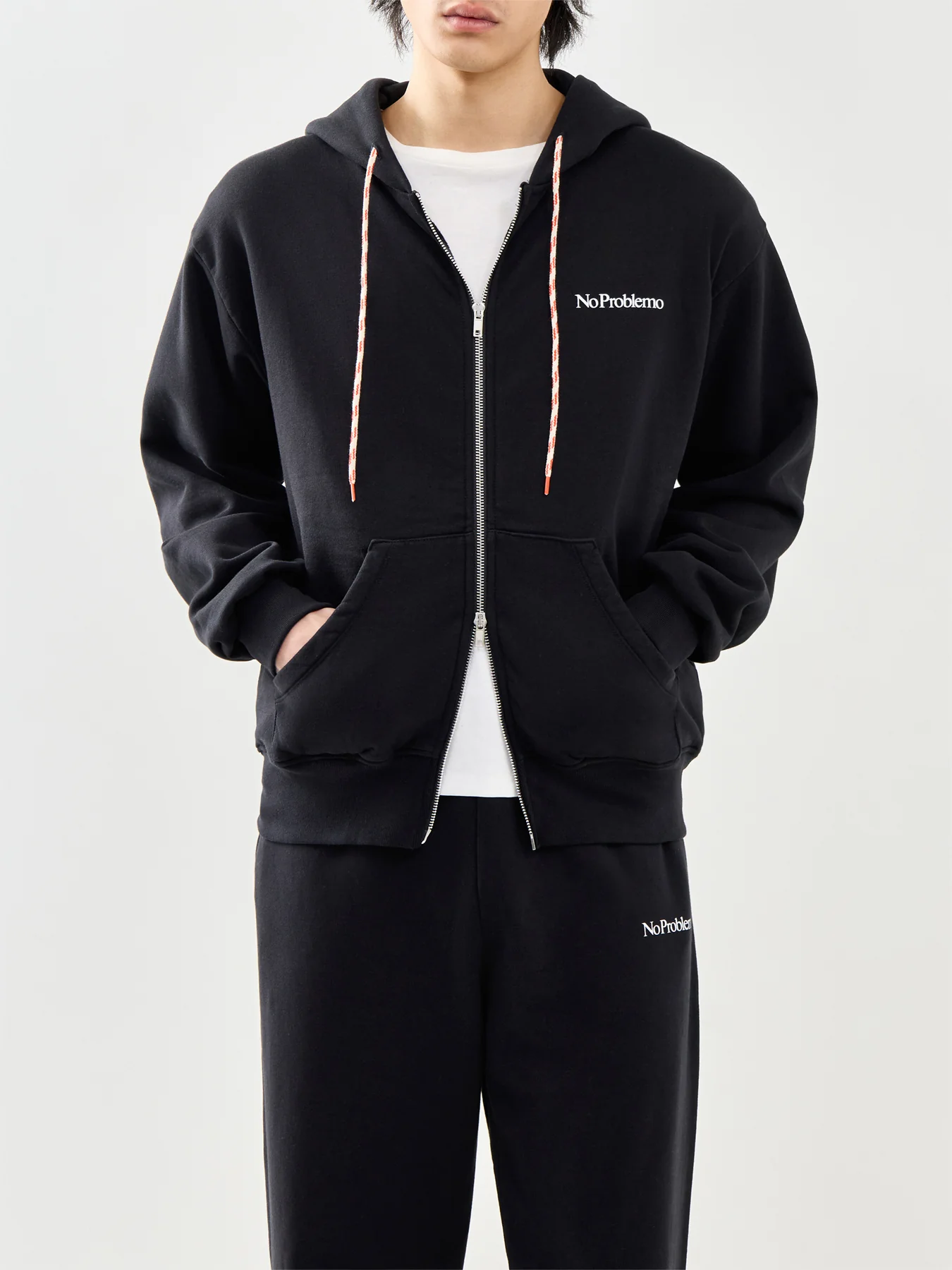 Mini Problemo Zip Hoodie Black - Image 4