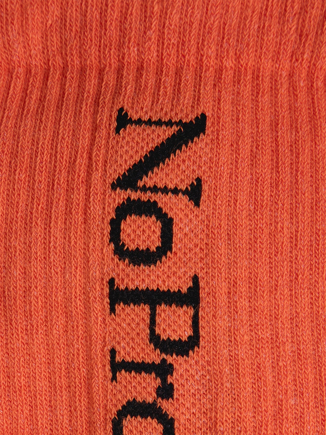 No Problemo Glitch Knit Cotton Sock Orange - Image 2
