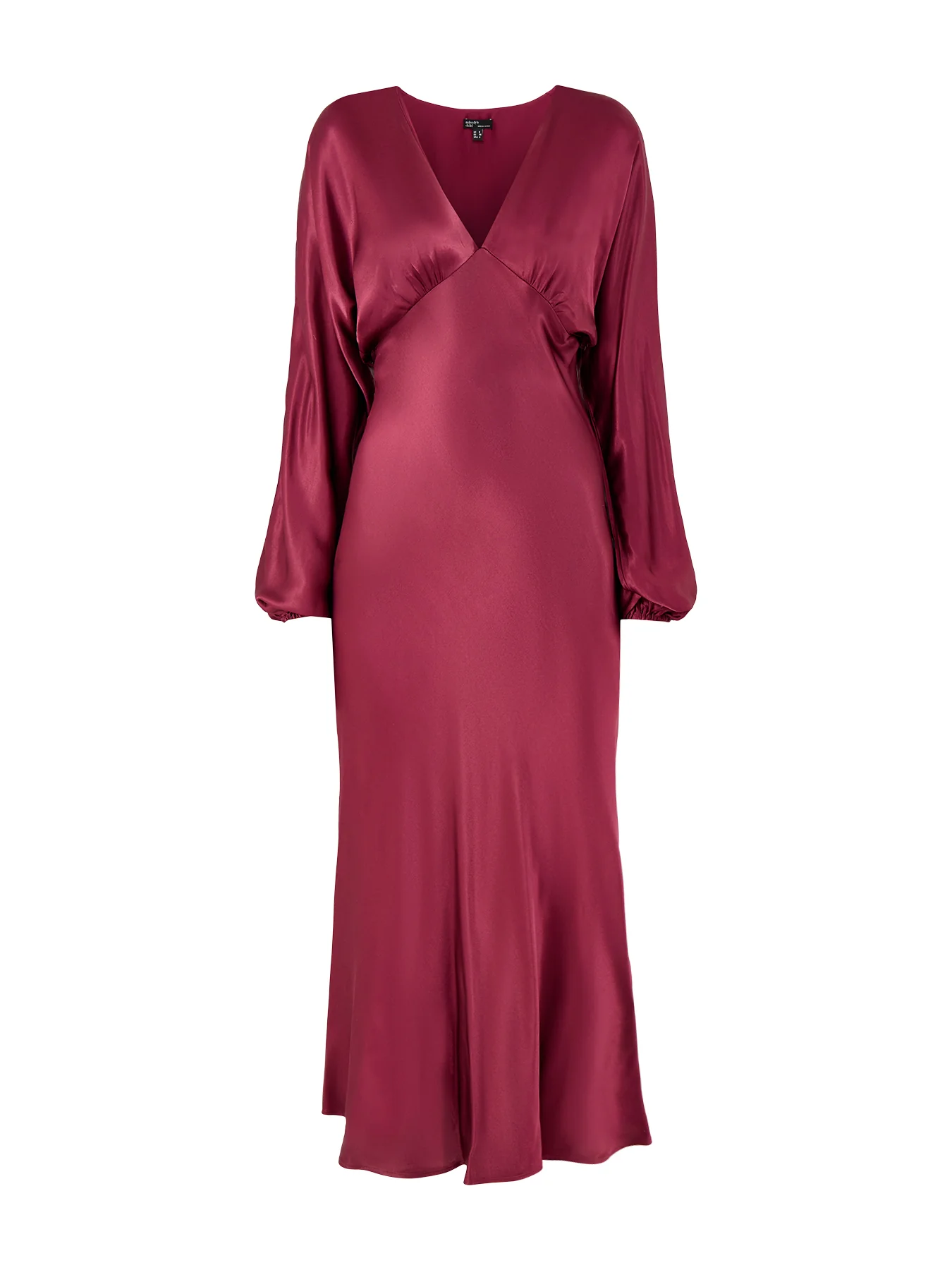 Allura Satin Midi Dress Red