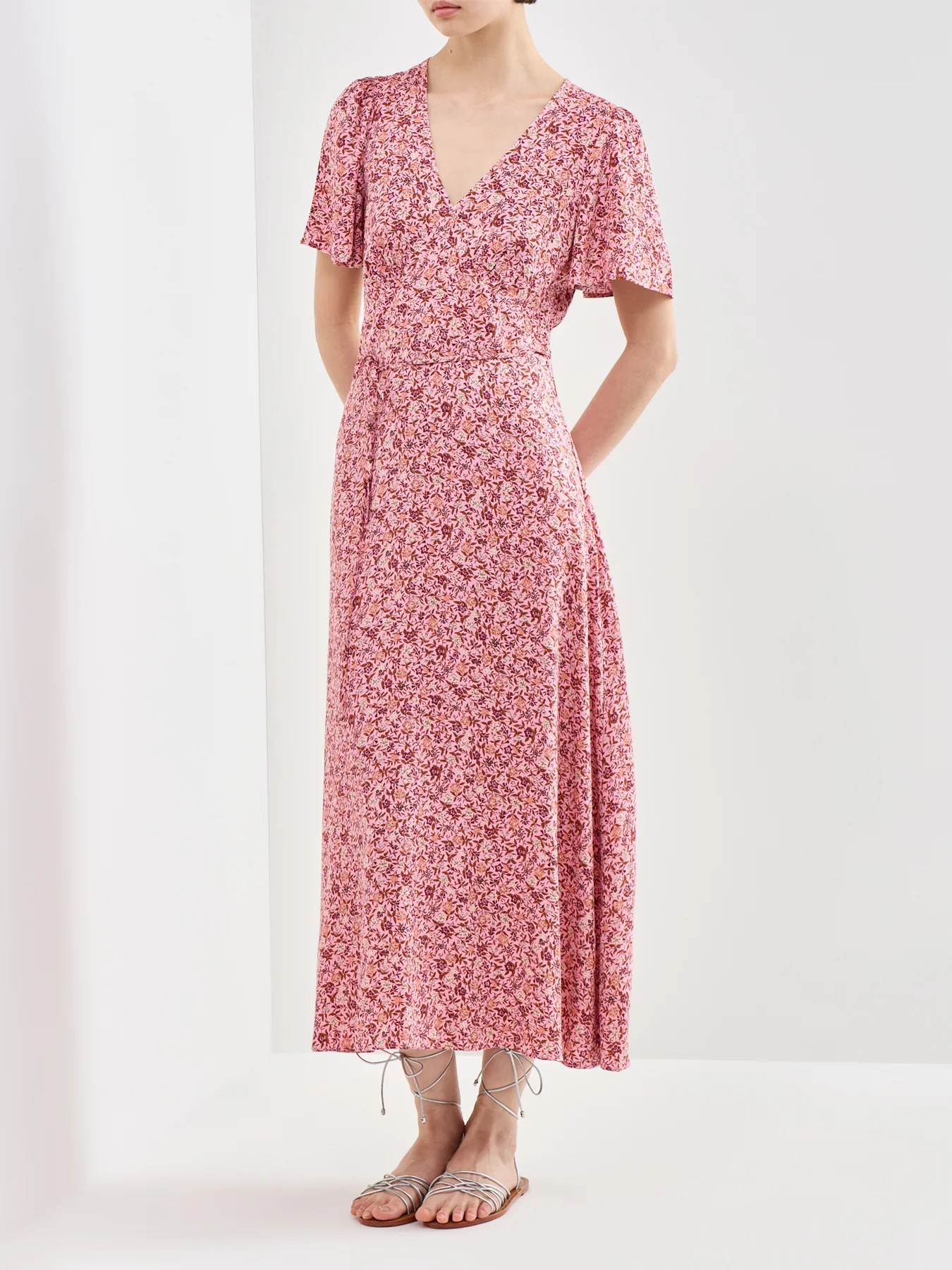 Atlas Midi Dress Pink - Image 4
