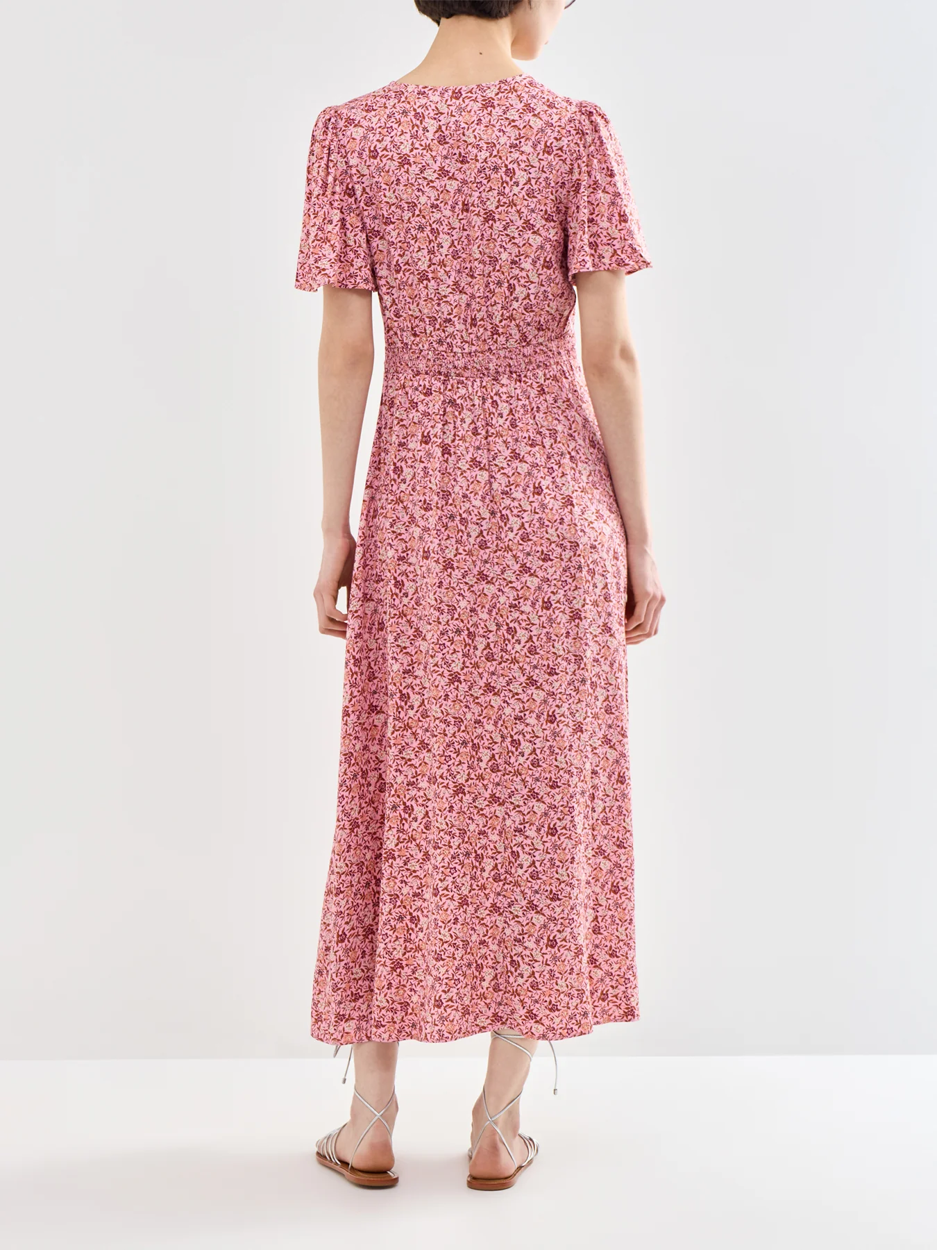 Atlas Midi Dress Pink - Image 5