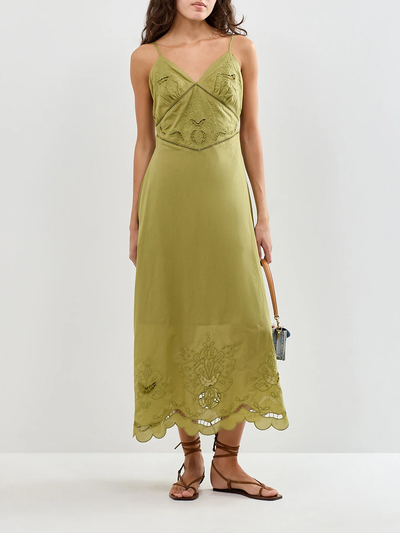 Brooke Midi Dress Green - Image 2