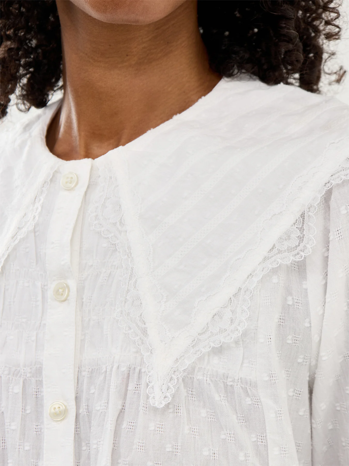 Collared Blouse White - Image 3