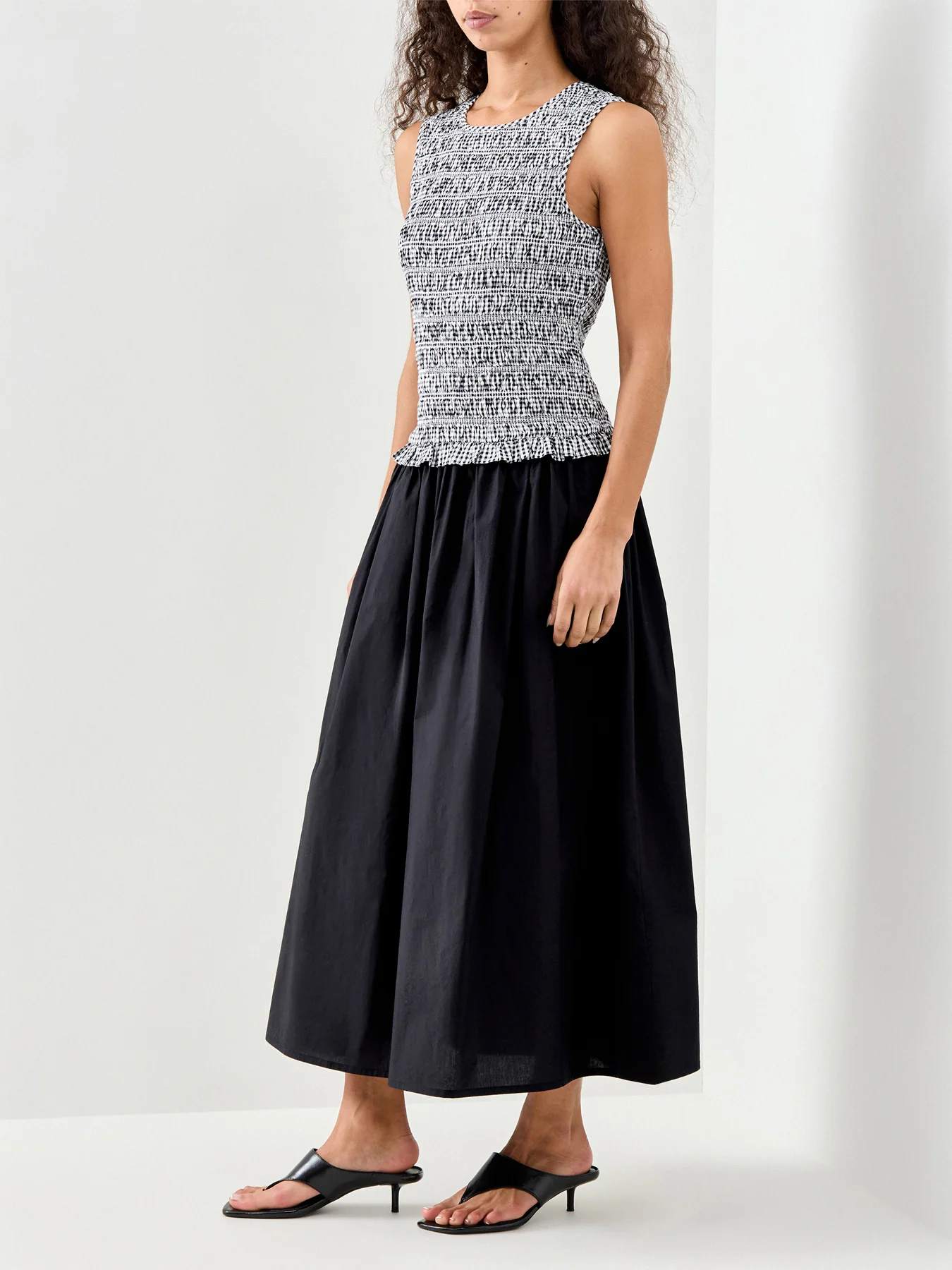 Drina Midi Dress Black - Image 5