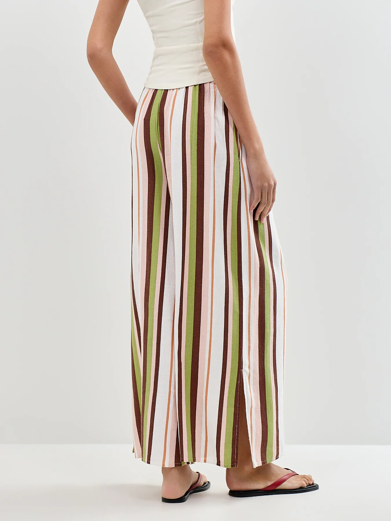 Elstow Wide Leg Trousers Striped - Image 5