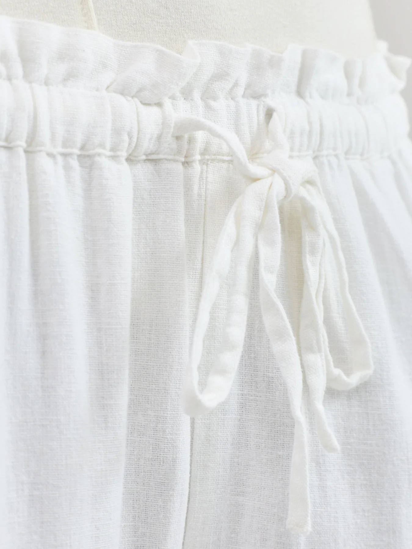 Fosse Wide Leg Trousers White - Image 3