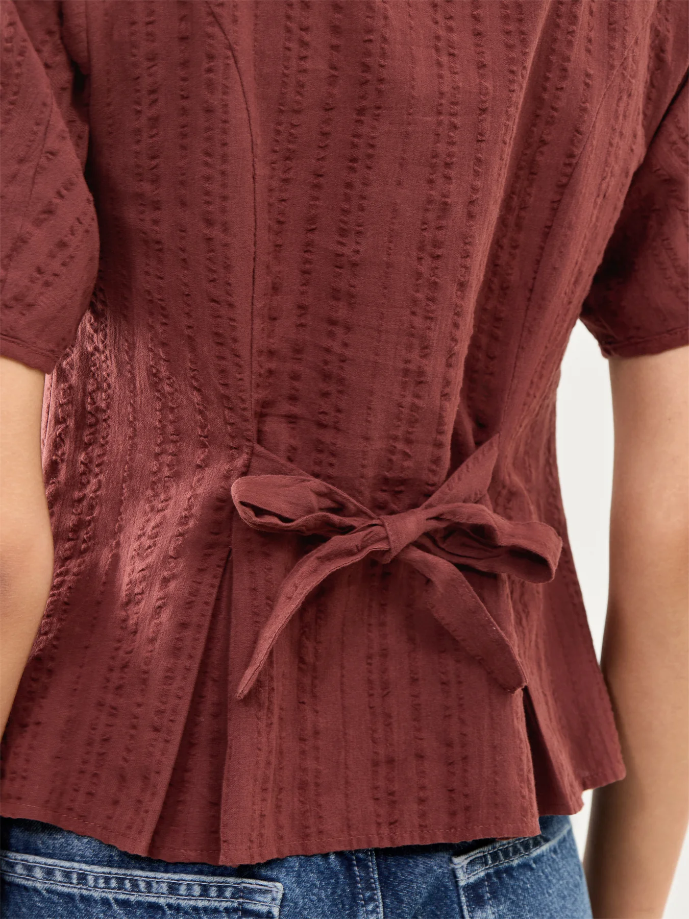 Minerva Organic Cotton Top Brown - Image 3