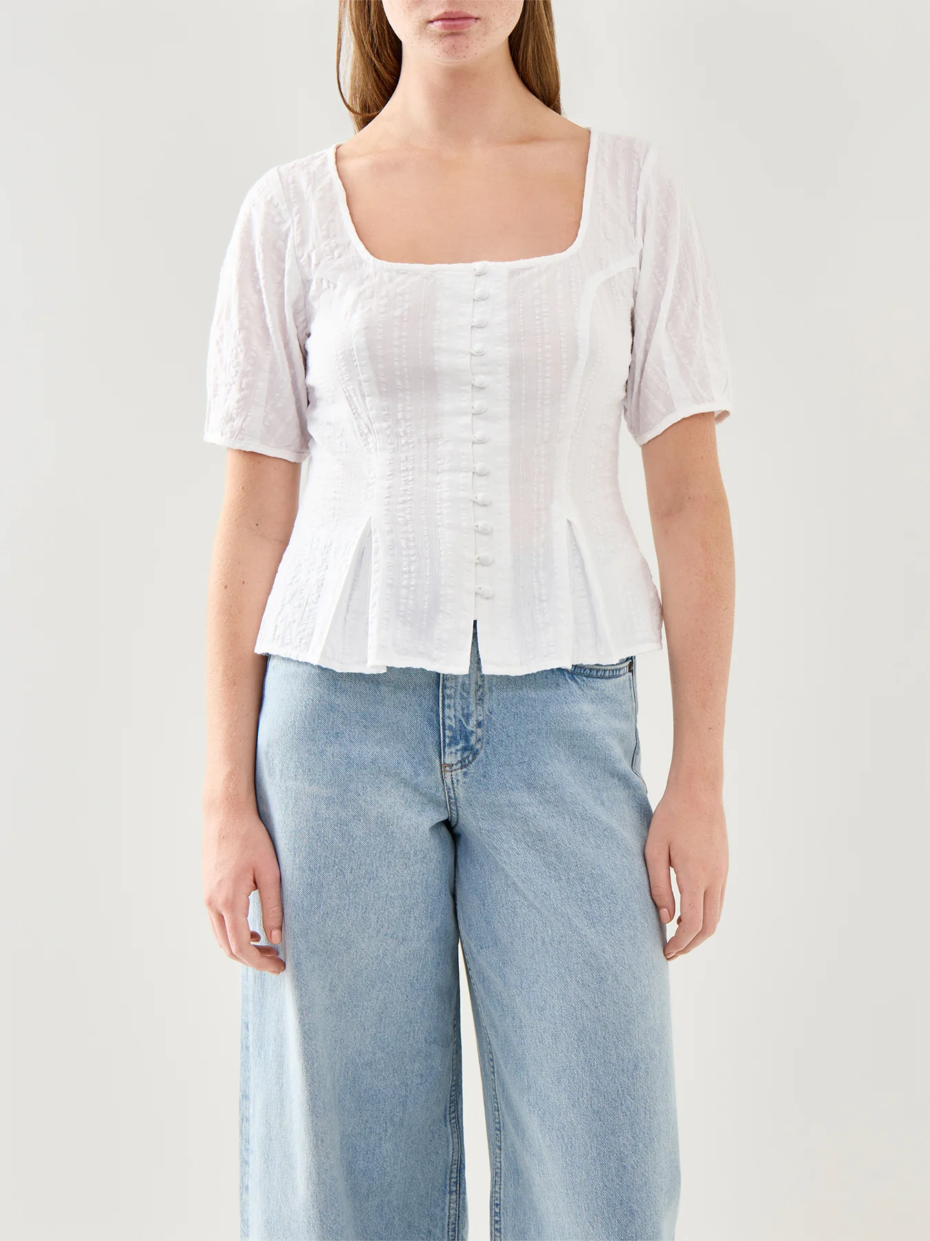 Minerva Top White Organic Cotton - Image 4