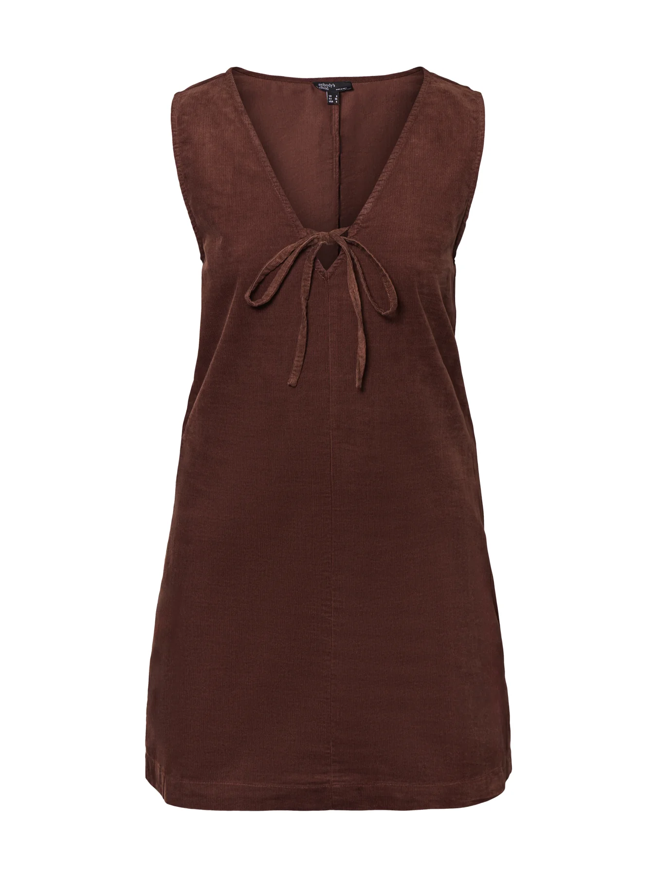 Nila Short-Sleeve Mini Dress Brown