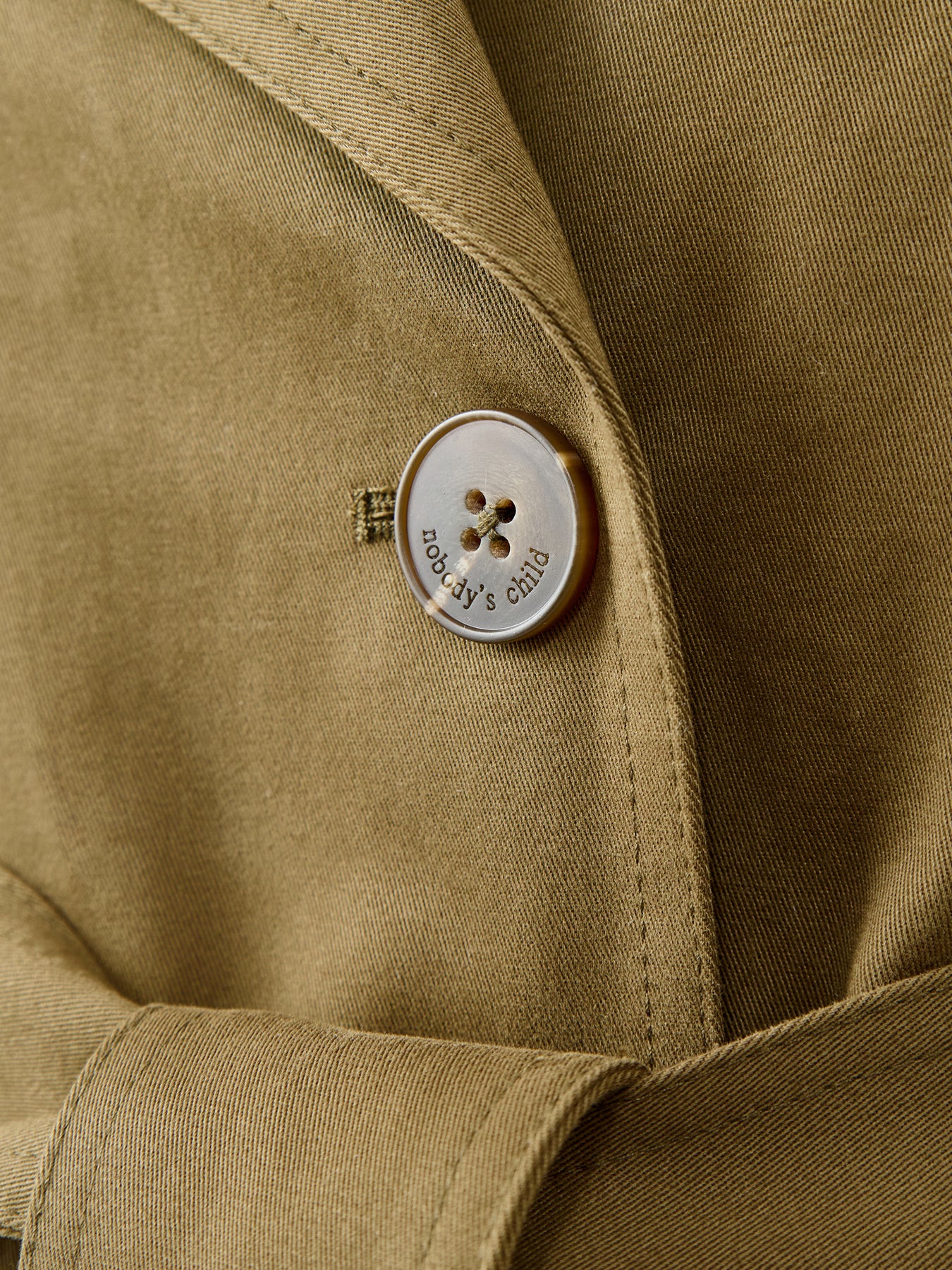 Okasan Trench Coat Green - Image 3