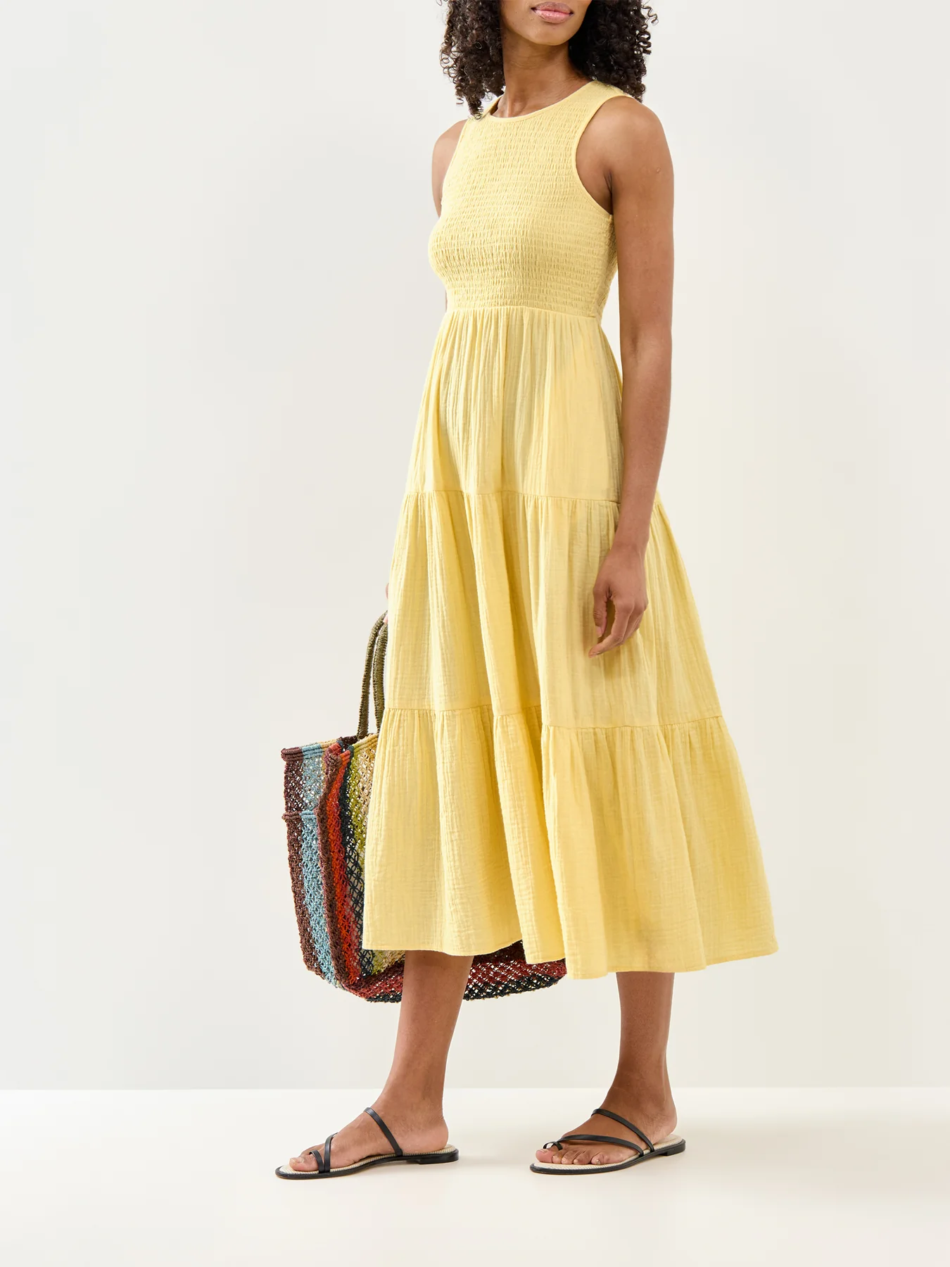 Sleeveless Charlie Midaxi Dress Yellow - Image 2