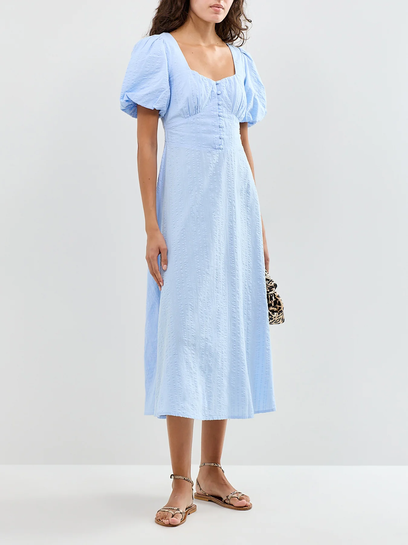 Melody Midi Dress Blue - Image 2