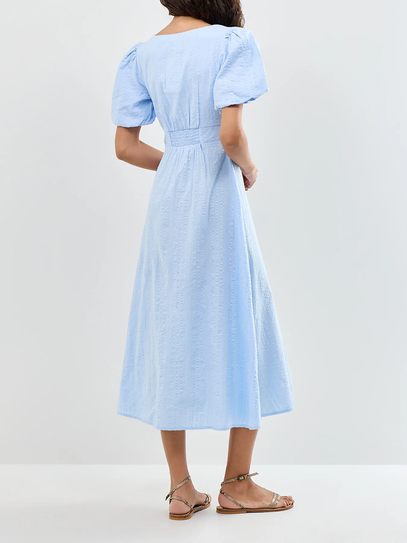 Melody Midi Dress Blue - Image 5